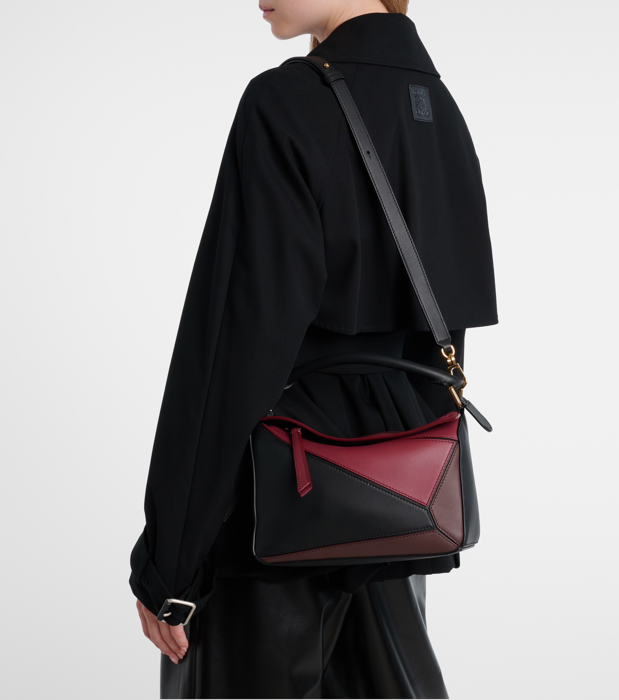 Loewe x Albers Puzzle Small leather top-handle bag