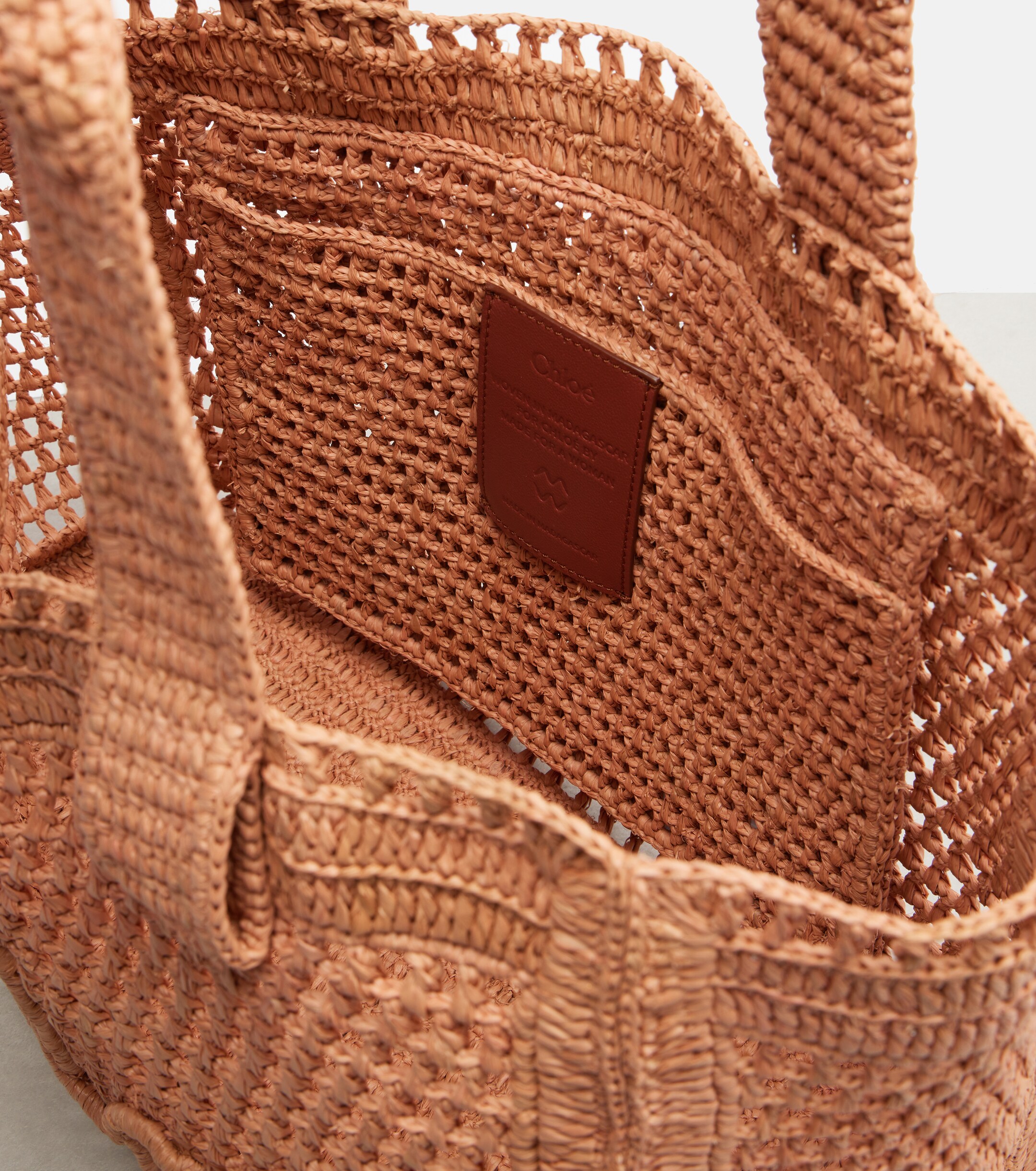 Chloé Summer Banana raffia tote bag