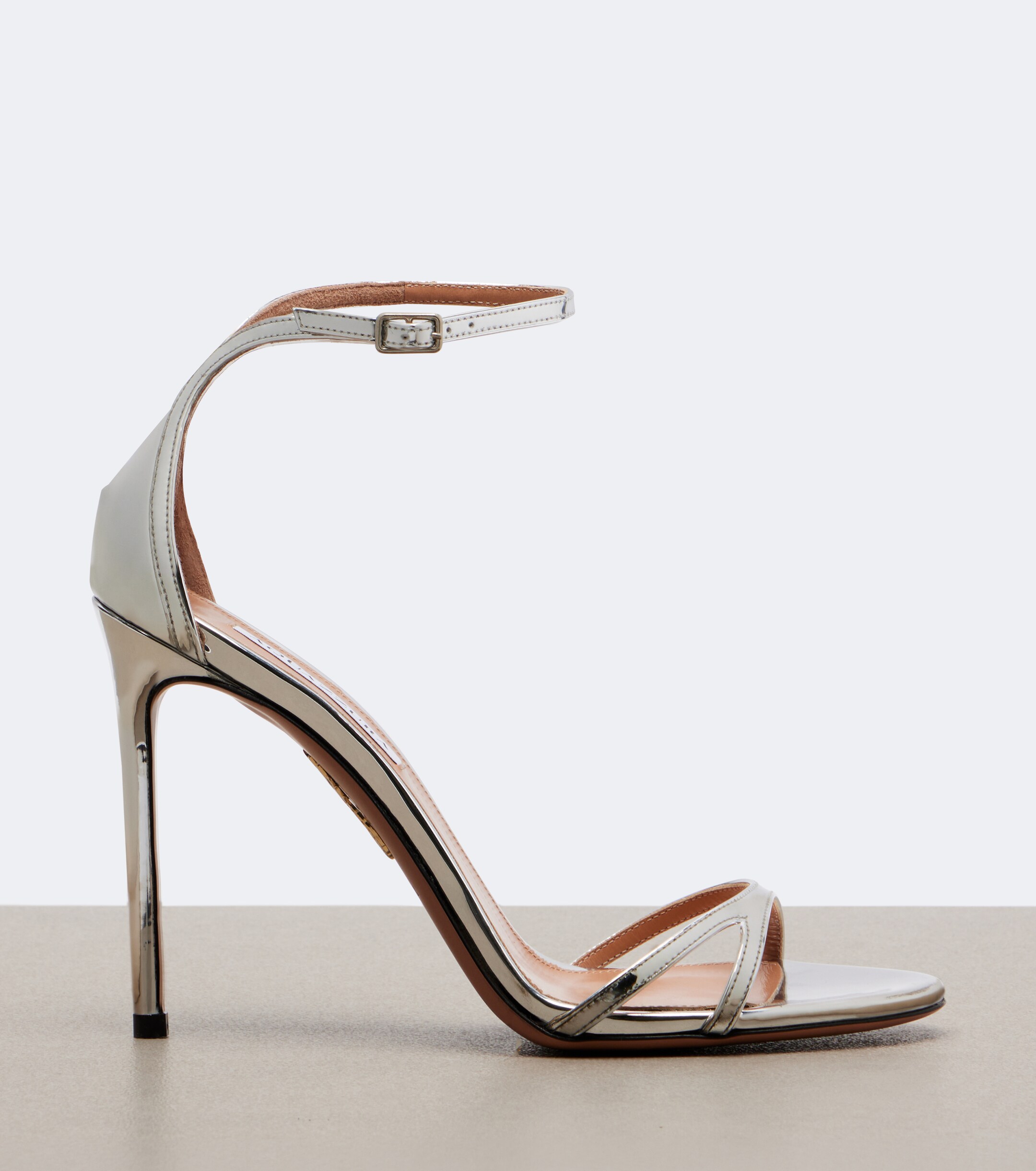 AQUAZZURA Aquazzura Nuda mirrored leather sandals