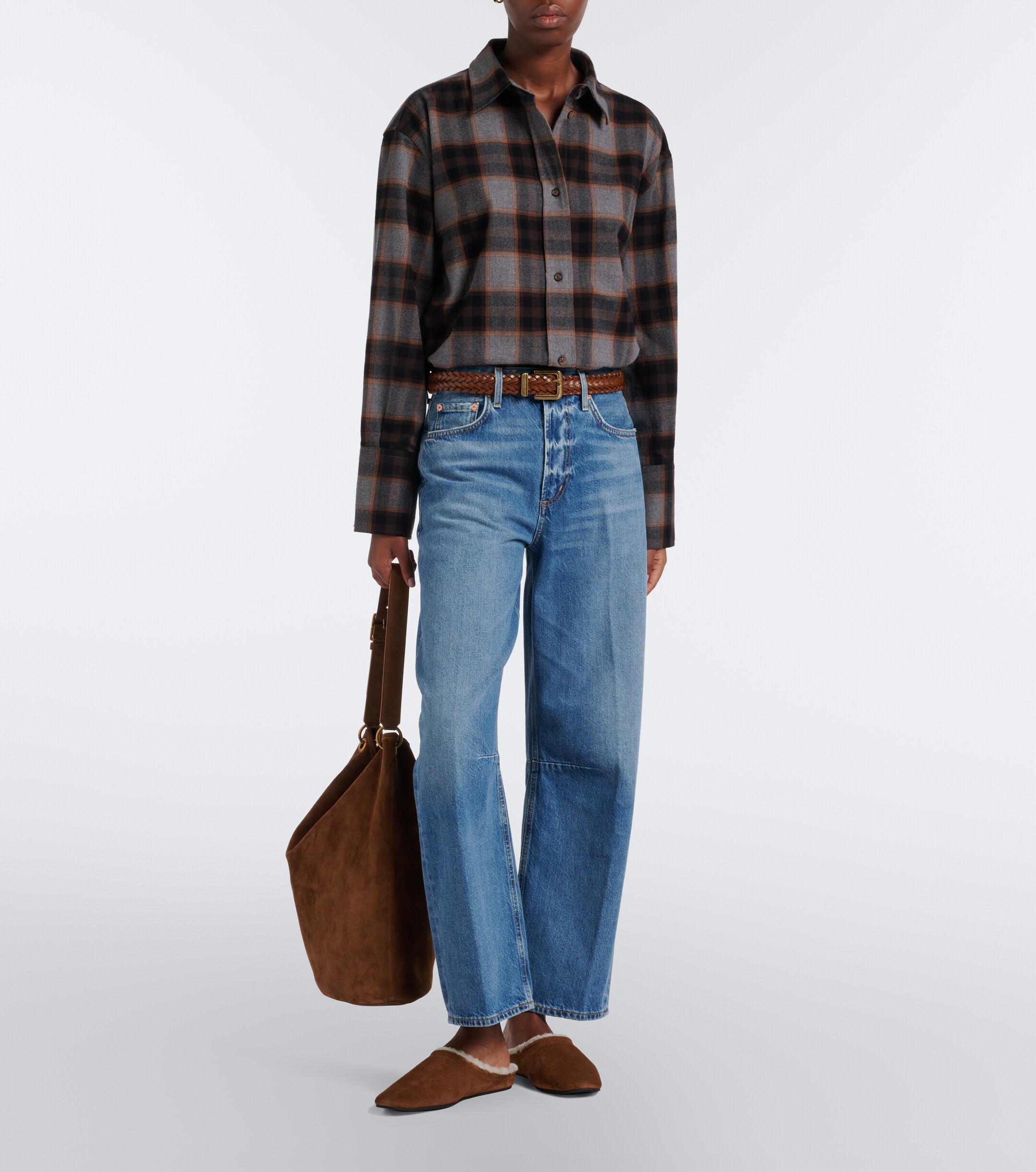 Veronica Beard Veronica Beard Narcisa shearling-lined suede mules
