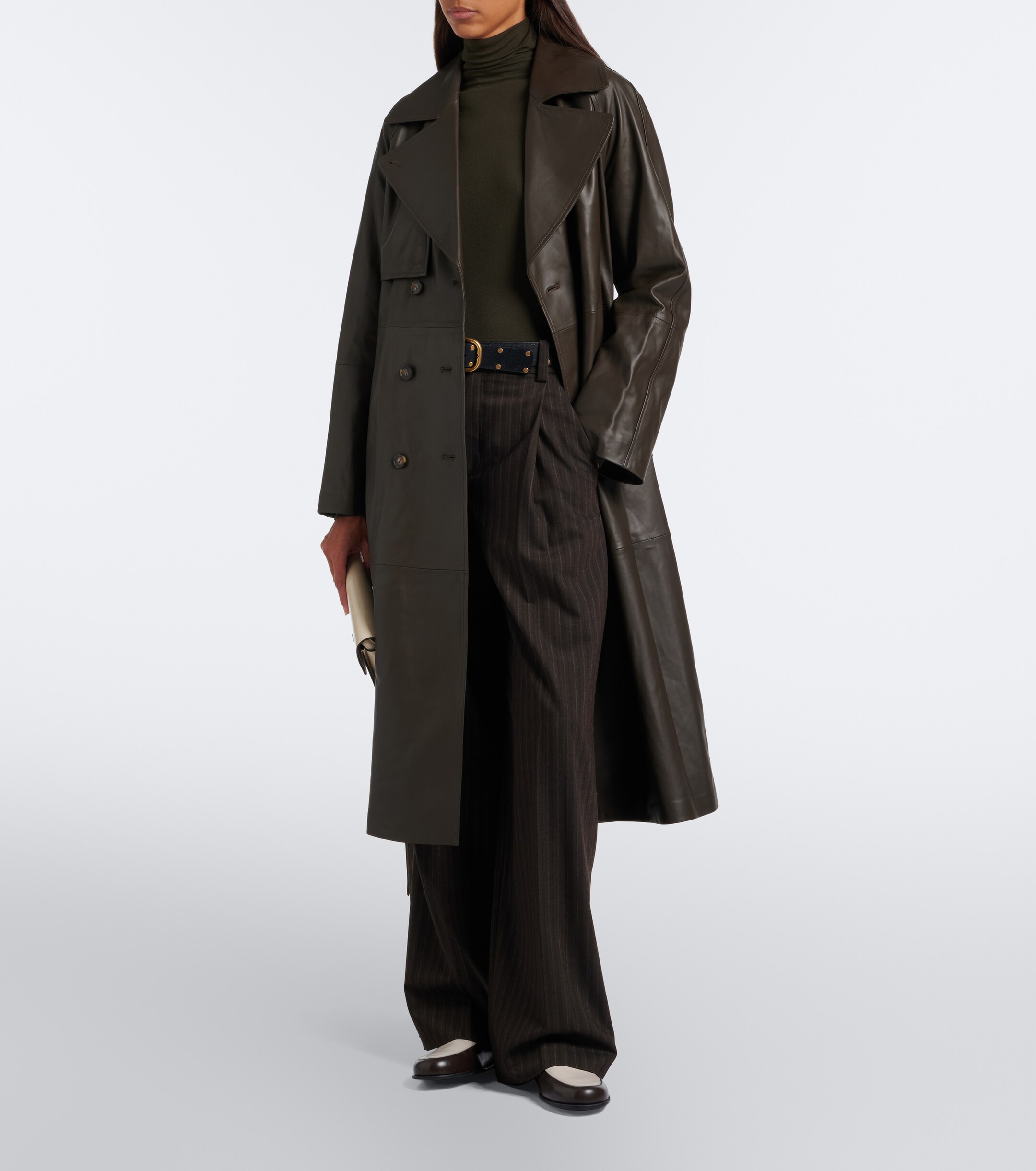Vince Vince Leather trench coat