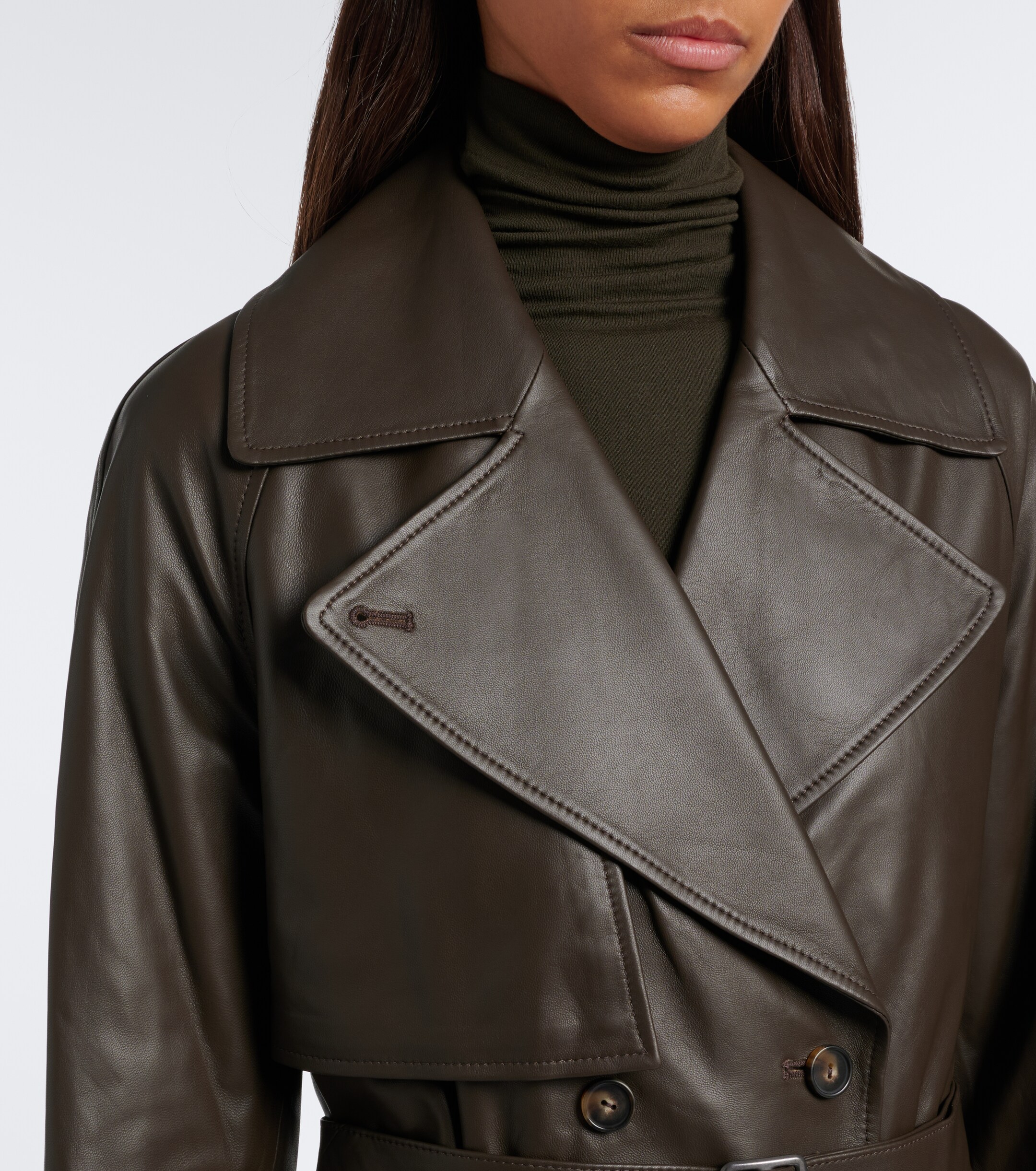 Vince Vince Leather trench coat