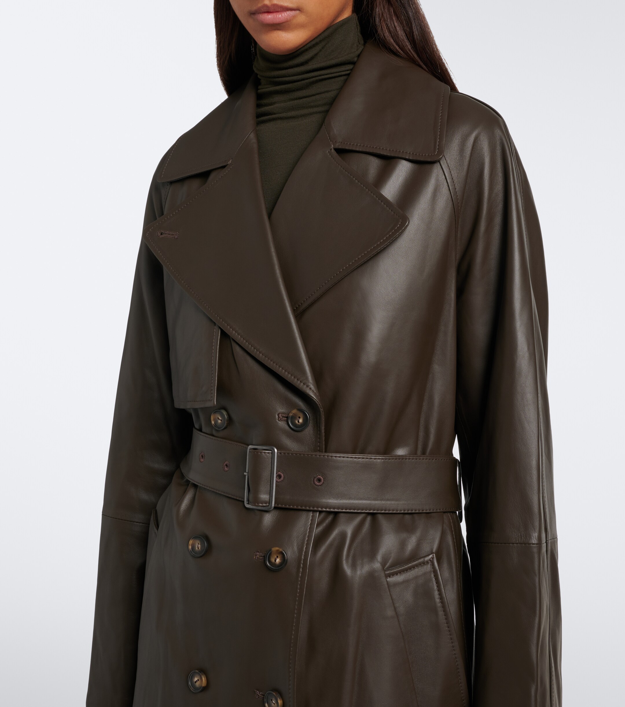 Vince Vince Leather trench coat