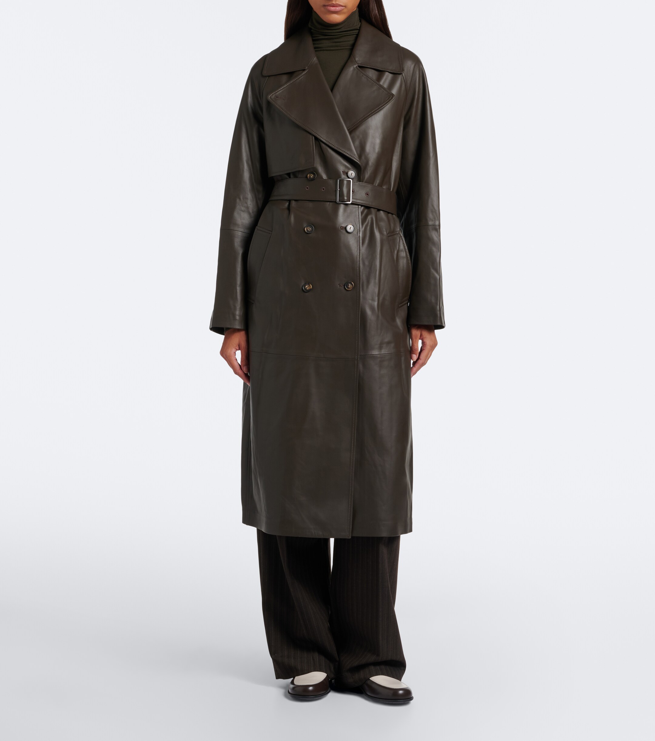 Vince Vince Leather trench coat