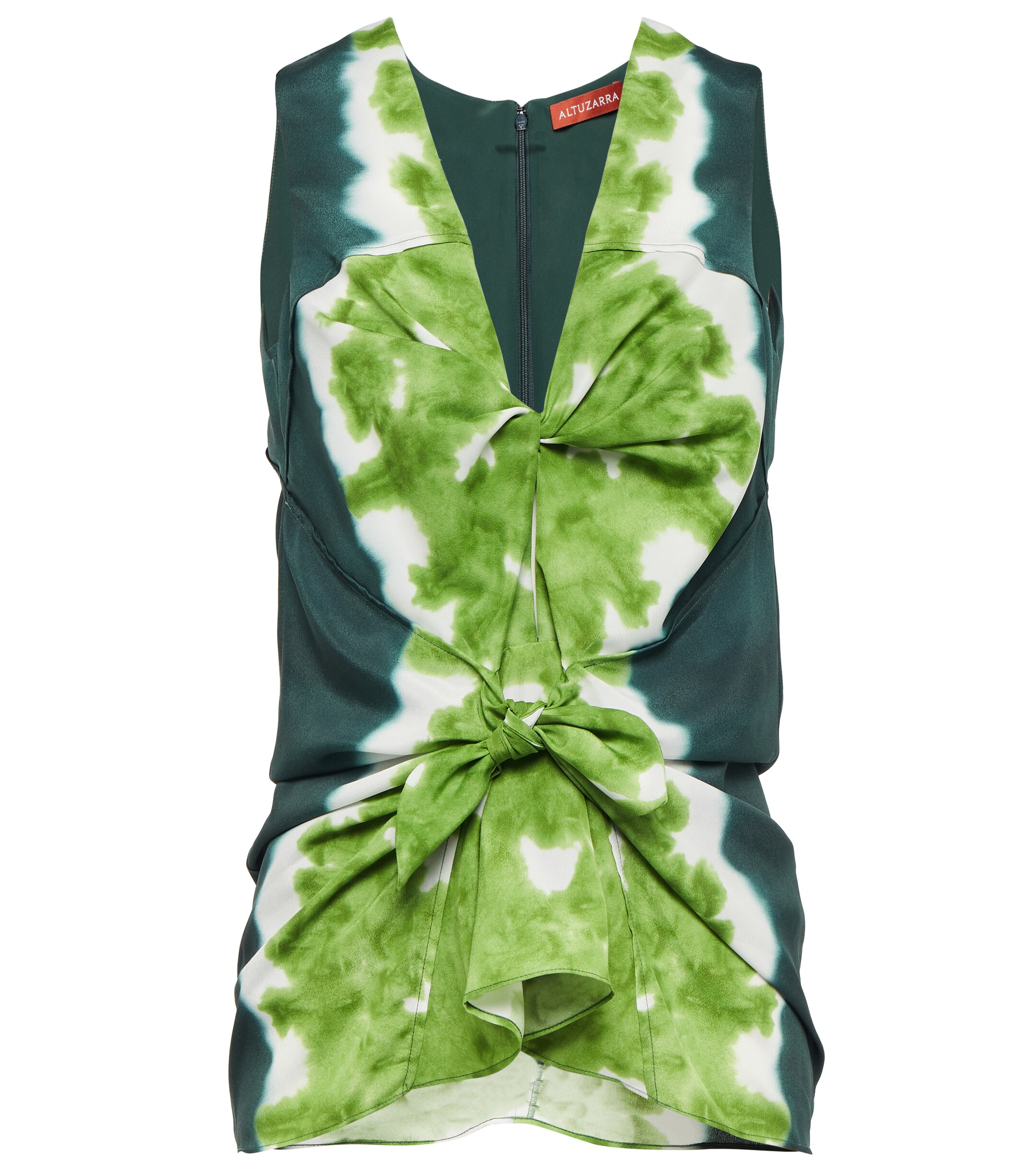 Altuzarra Pan tie-dye crêpe de chine top