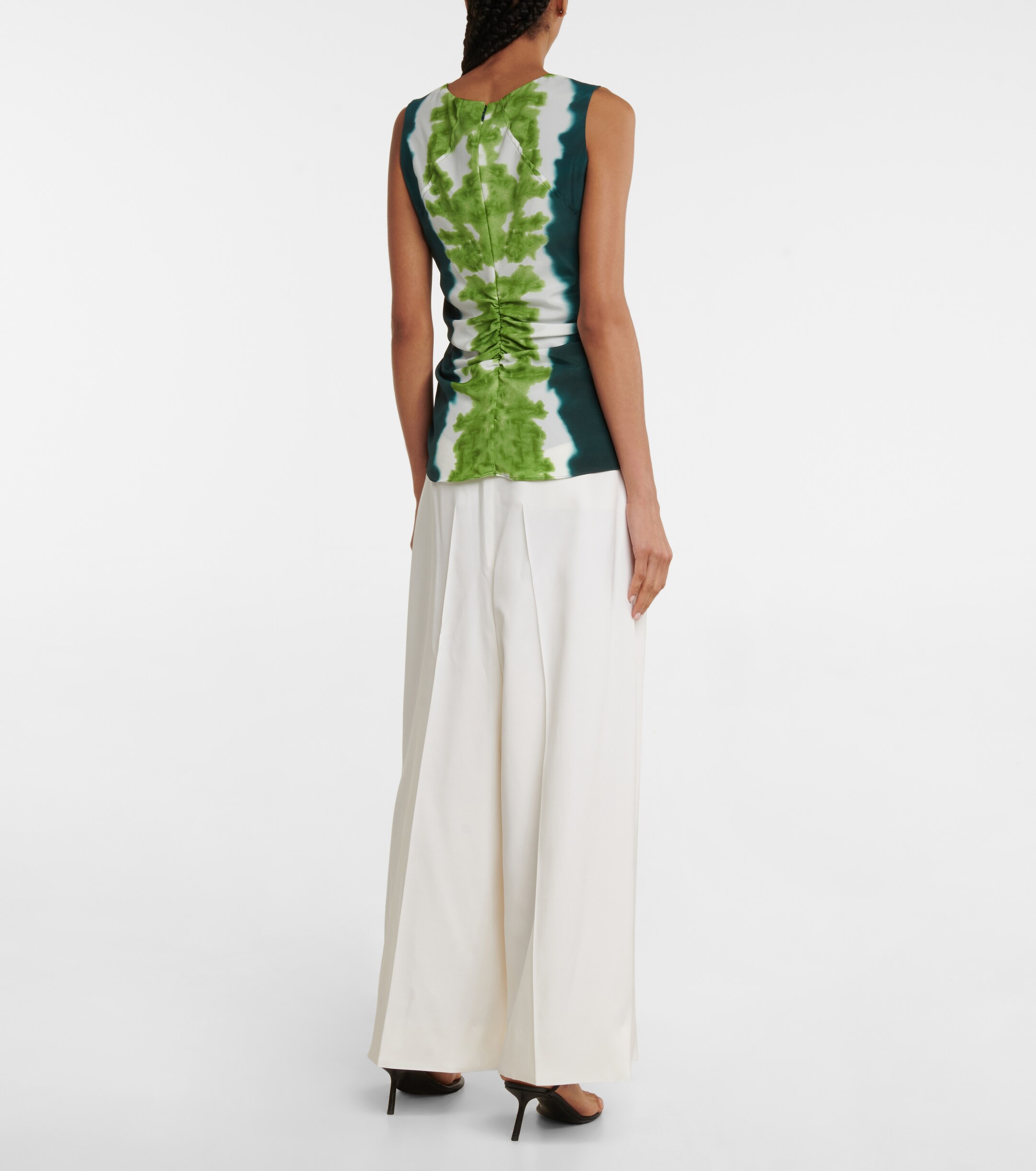 Altuzarra Pan tie-dye crêpe de chine top