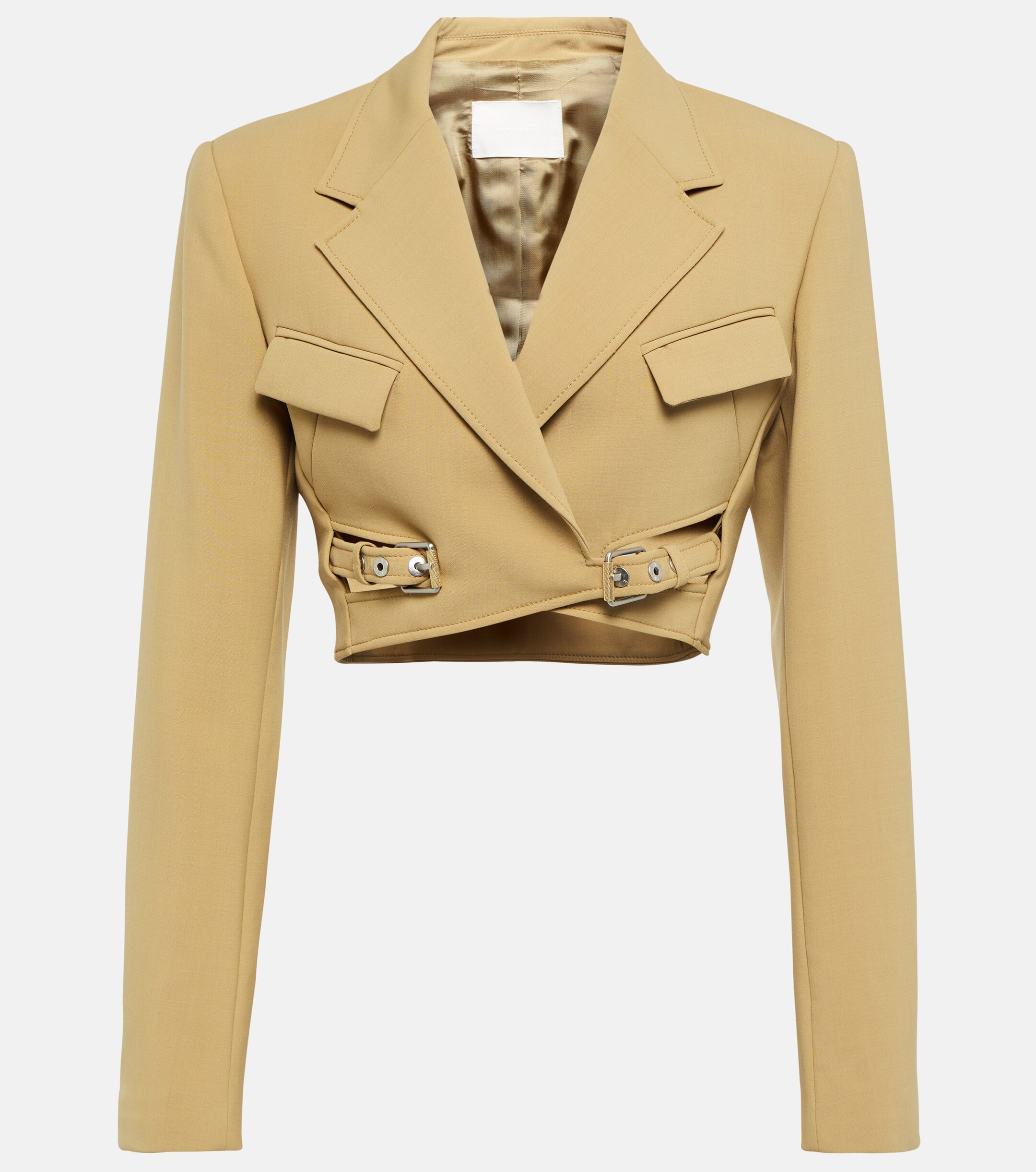 Dion Lee Interlock belted cropped blazer thumbnail