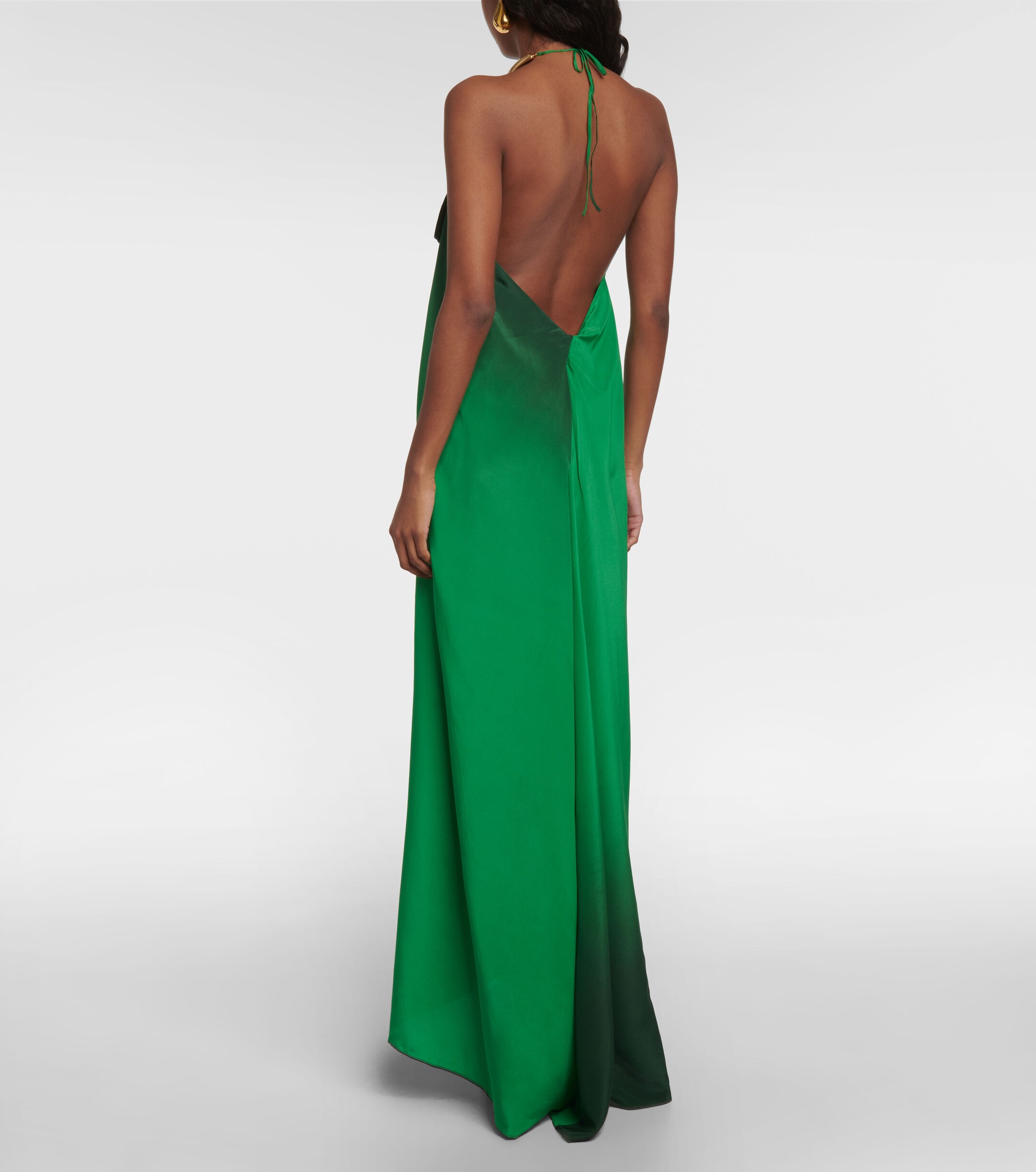 Johanna Ortiz - Halterneck silk maxi dress | Plush