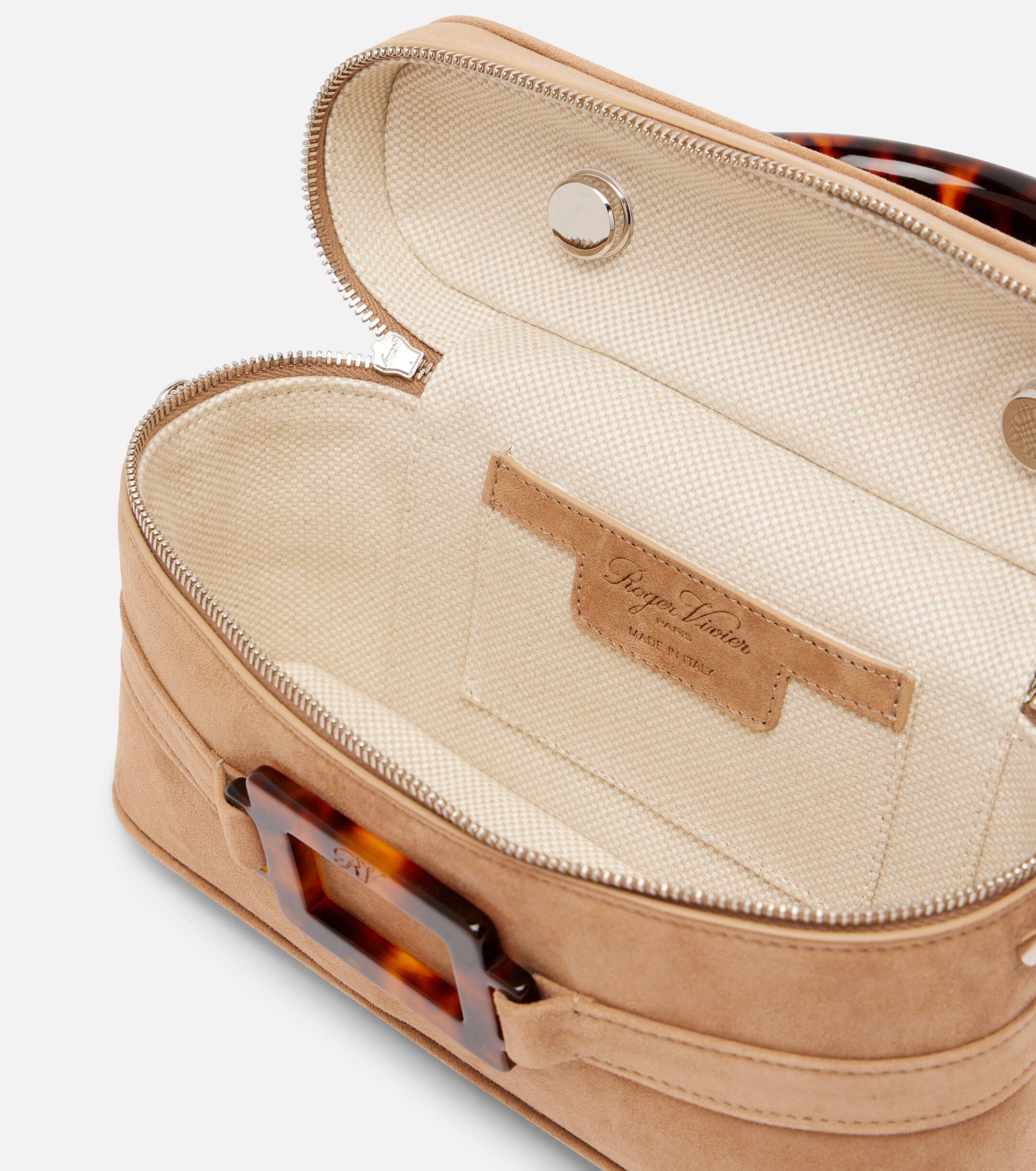 ROGER VIVIER Vanity Mini suede tote bag