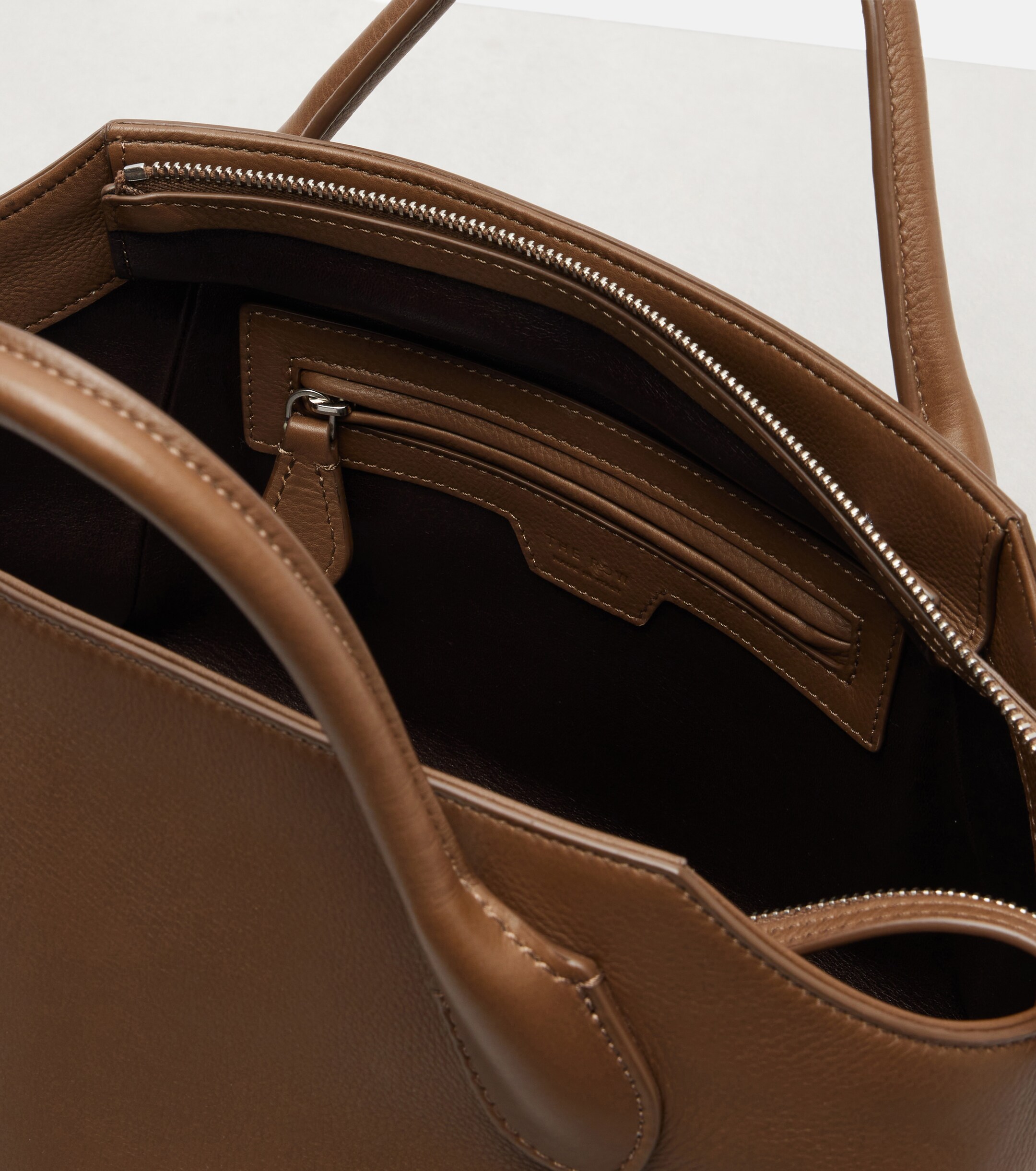 The Row Terrasse leather top-handle bag