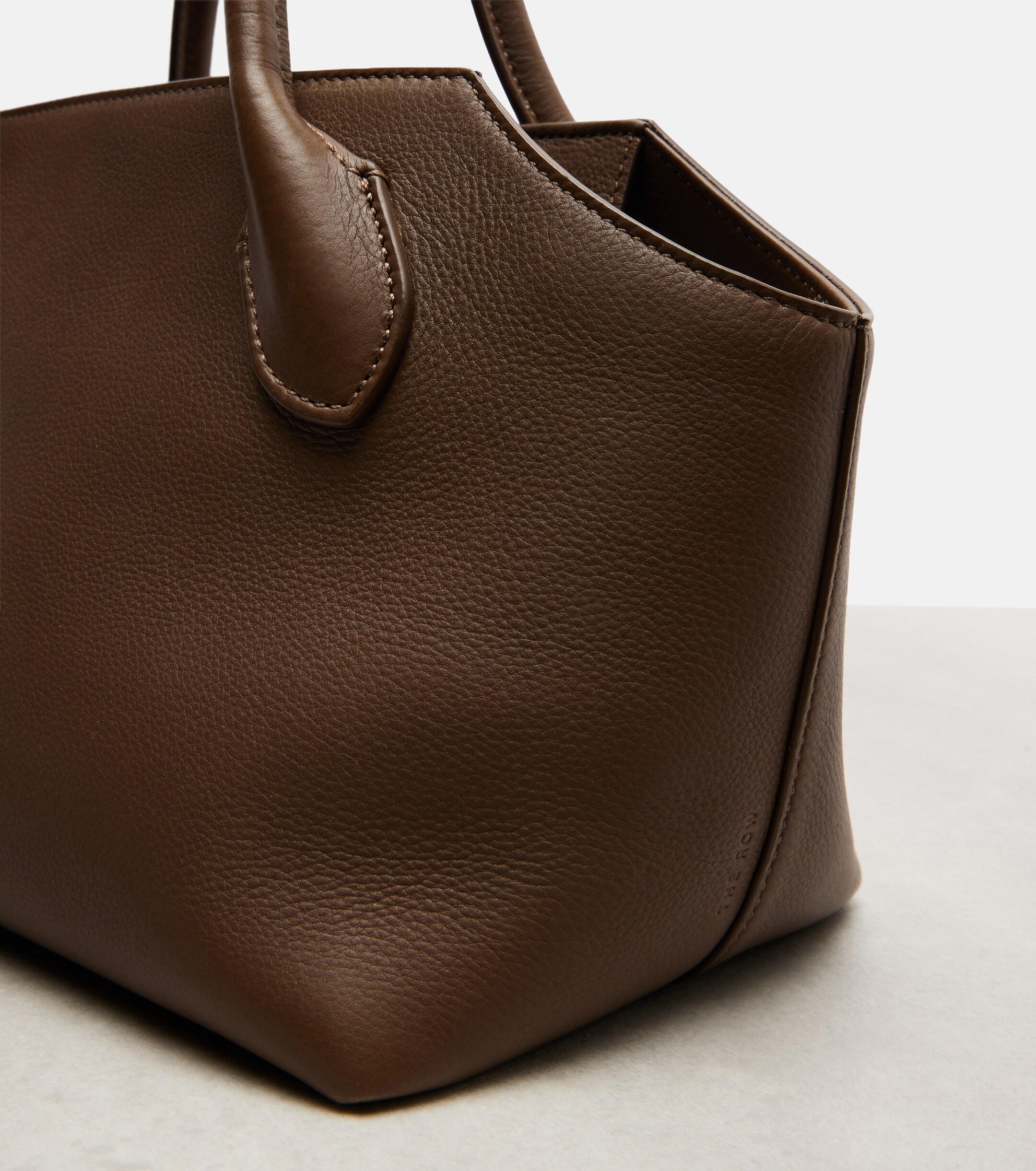 The Row Terrasse leather top-handle bag