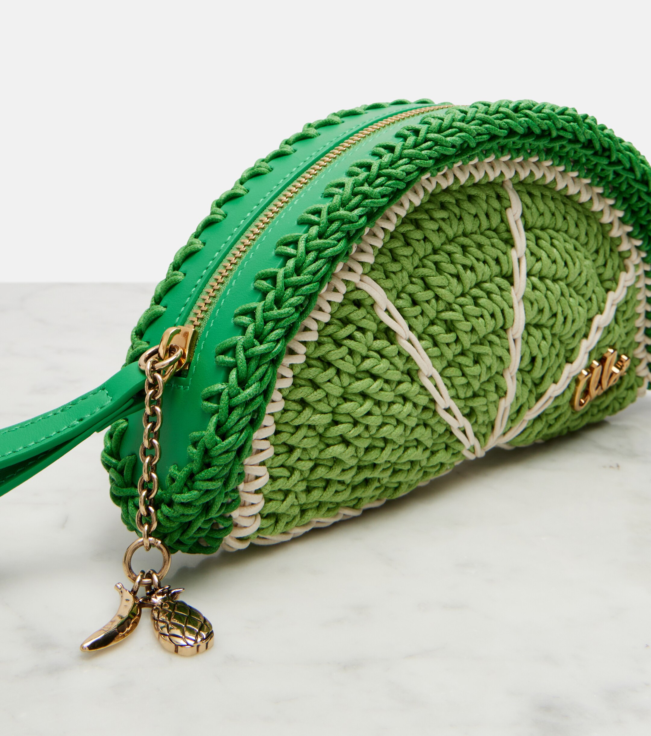 Chloé Chloé Tropicus Lime Slice clutch