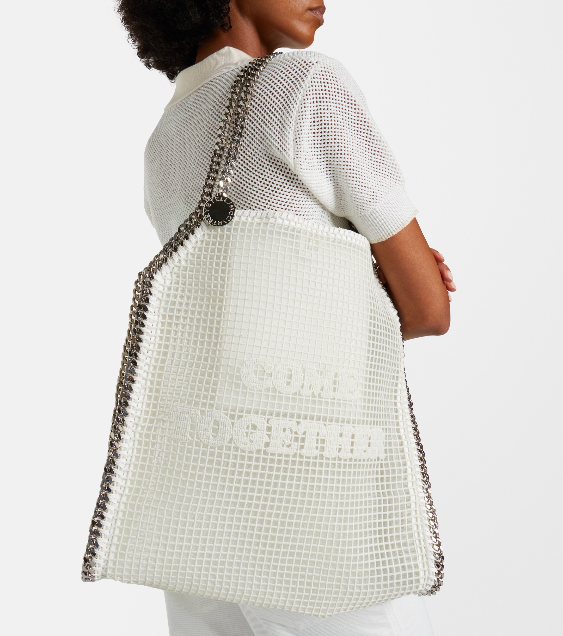 Stella McCartney Falabella Medium mesh tote bag