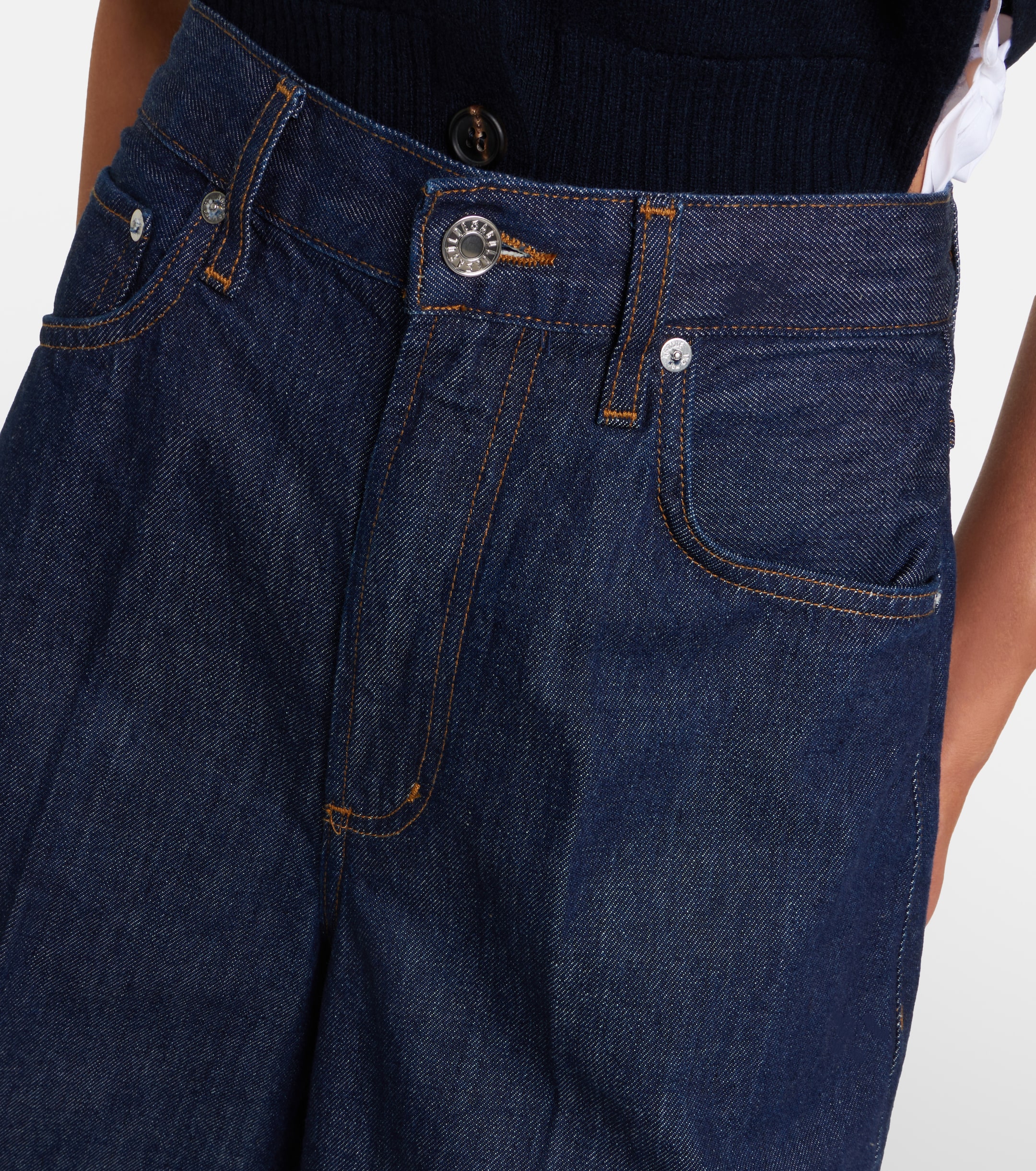 Agolde Nolan denim Bermuda shorts