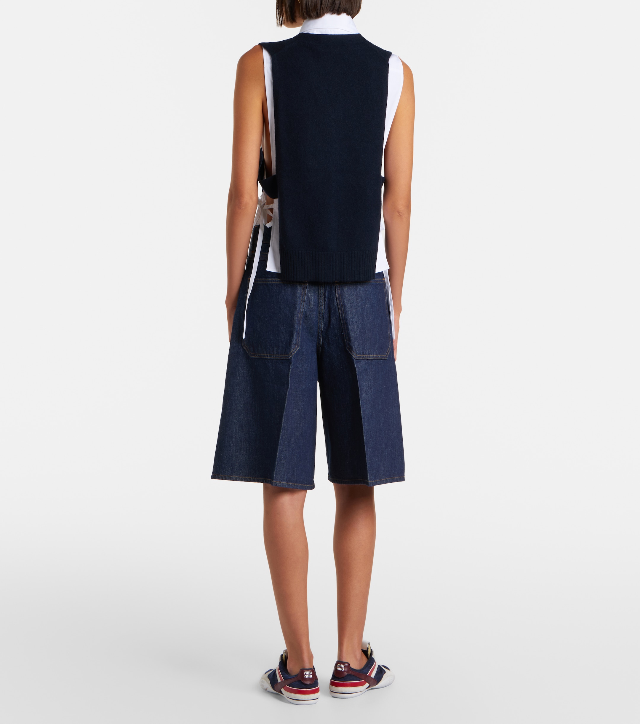 Agolde Nolan denim Bermuda shorts