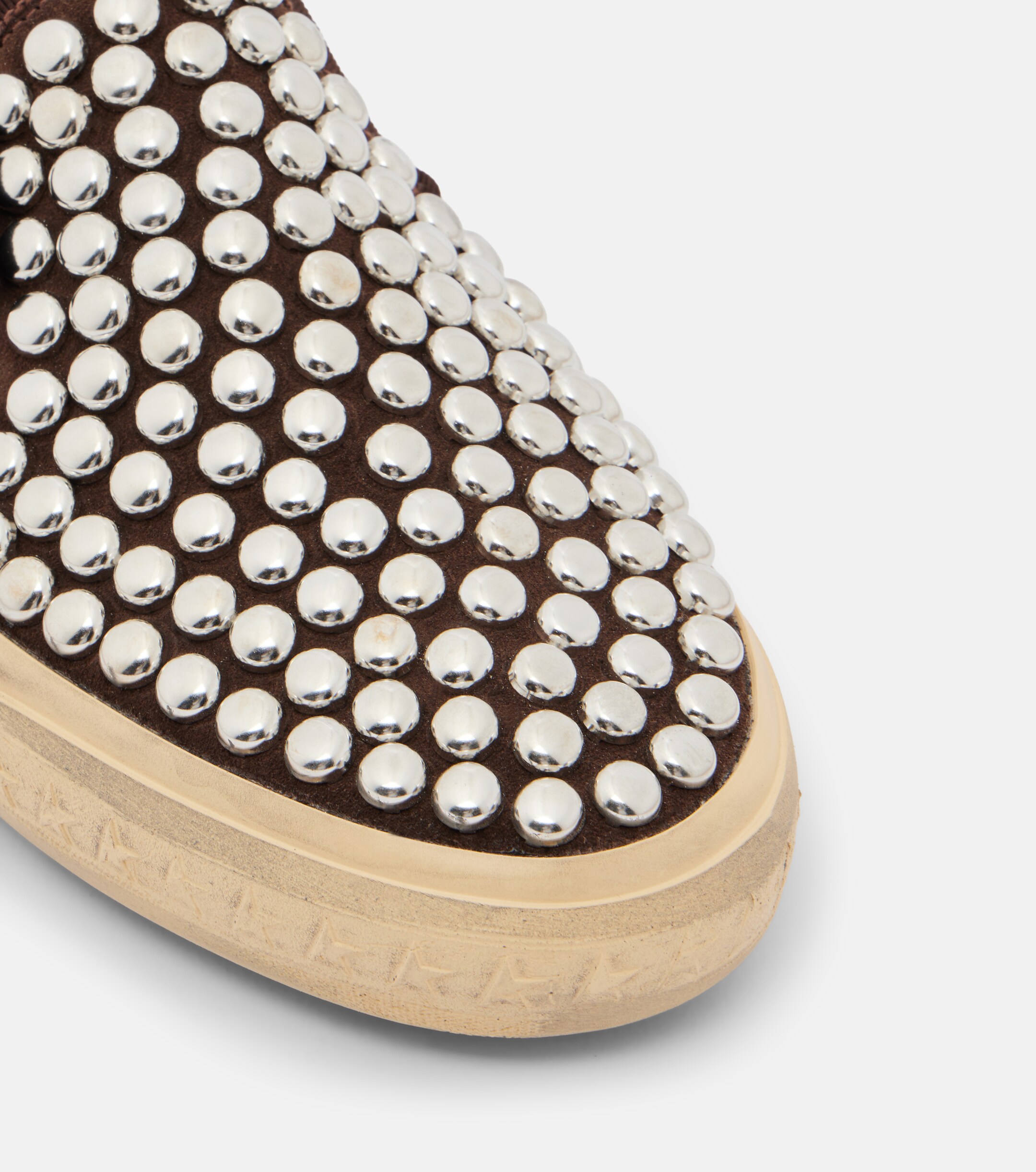 Golden Goose Golden Goose VCE studded suede slip-on sneakers