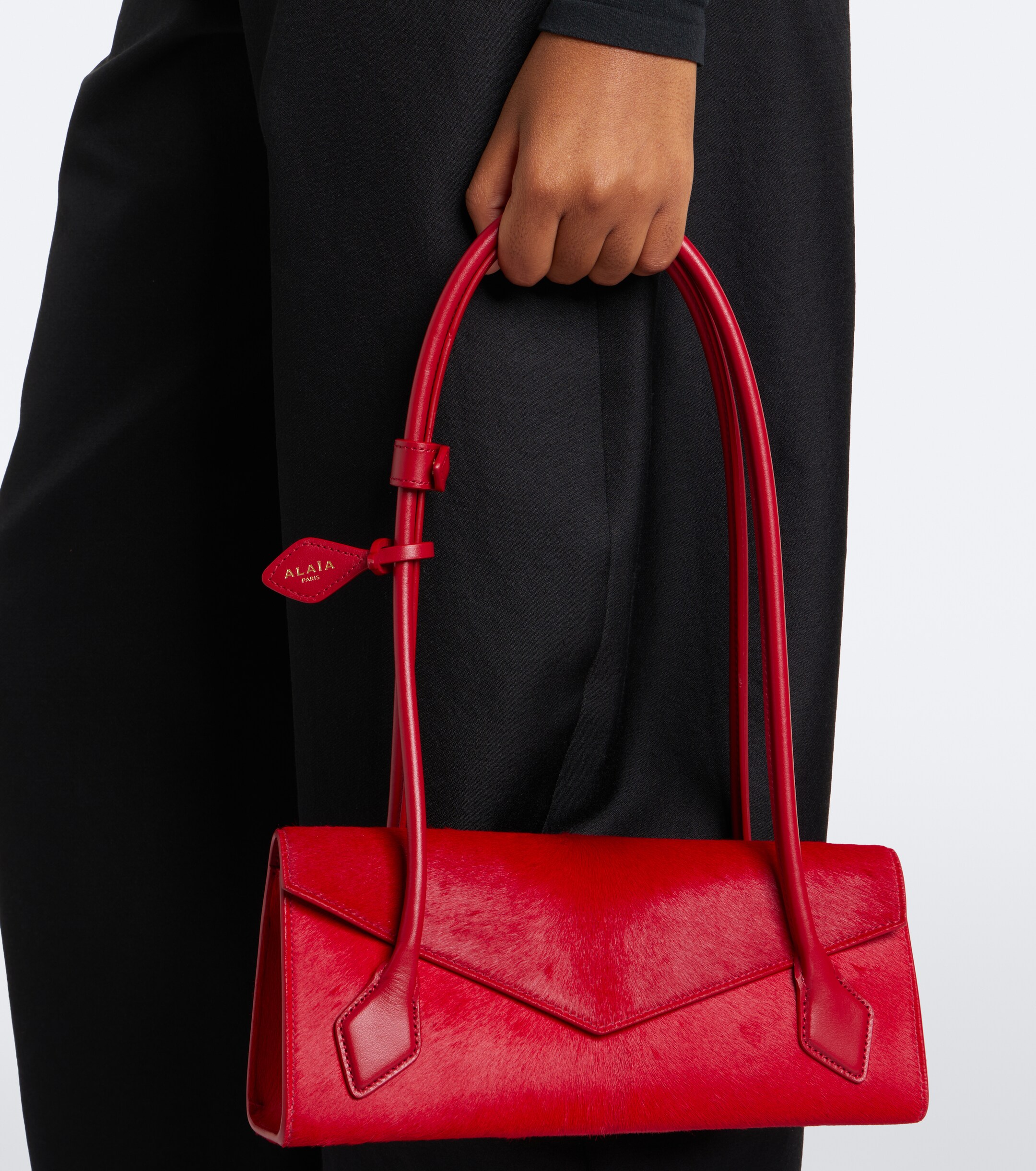 Alaïa Le Teckel Small calf hair shoulder bag