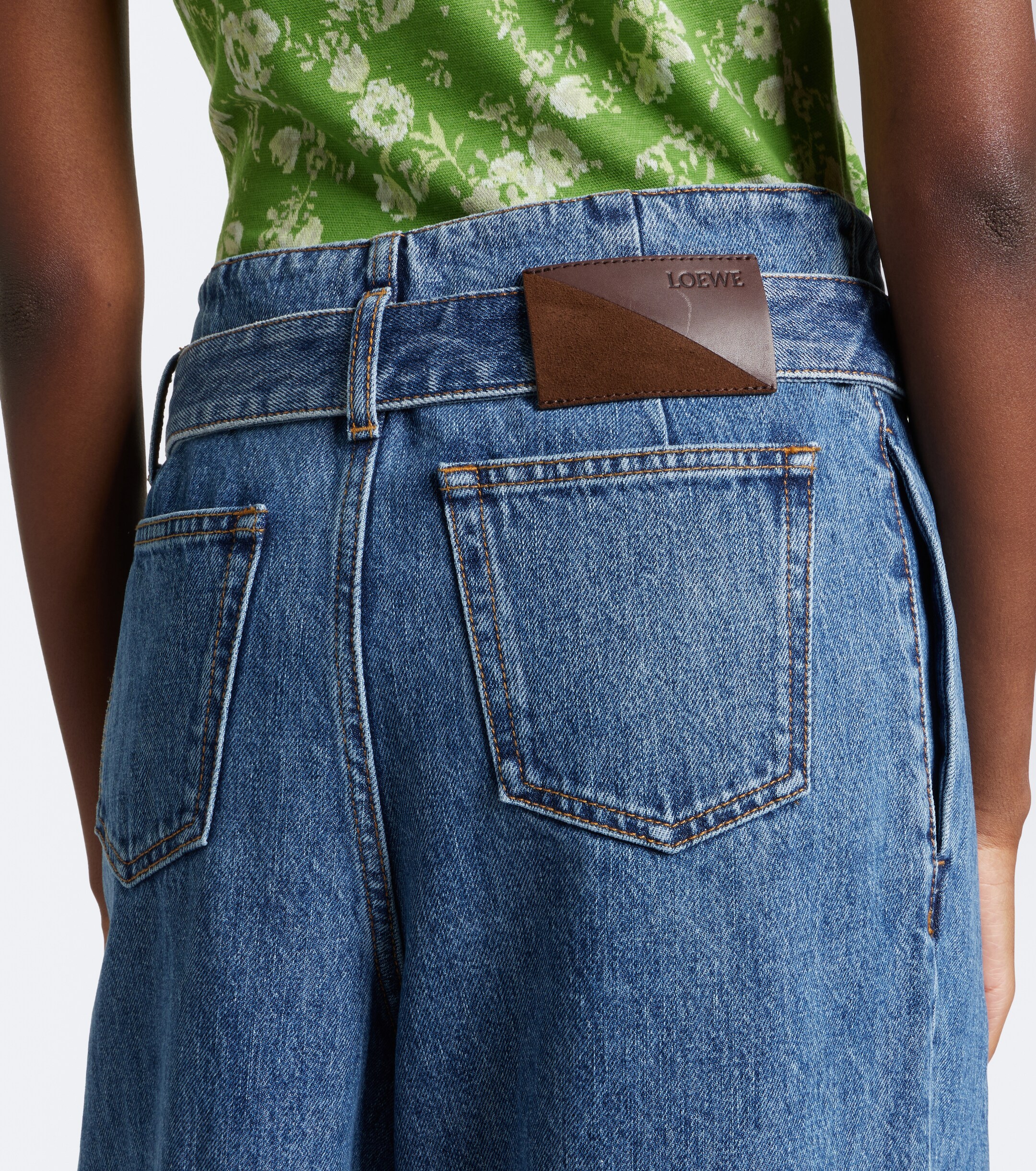 Loewe Loewe Draped wide-leg jeans