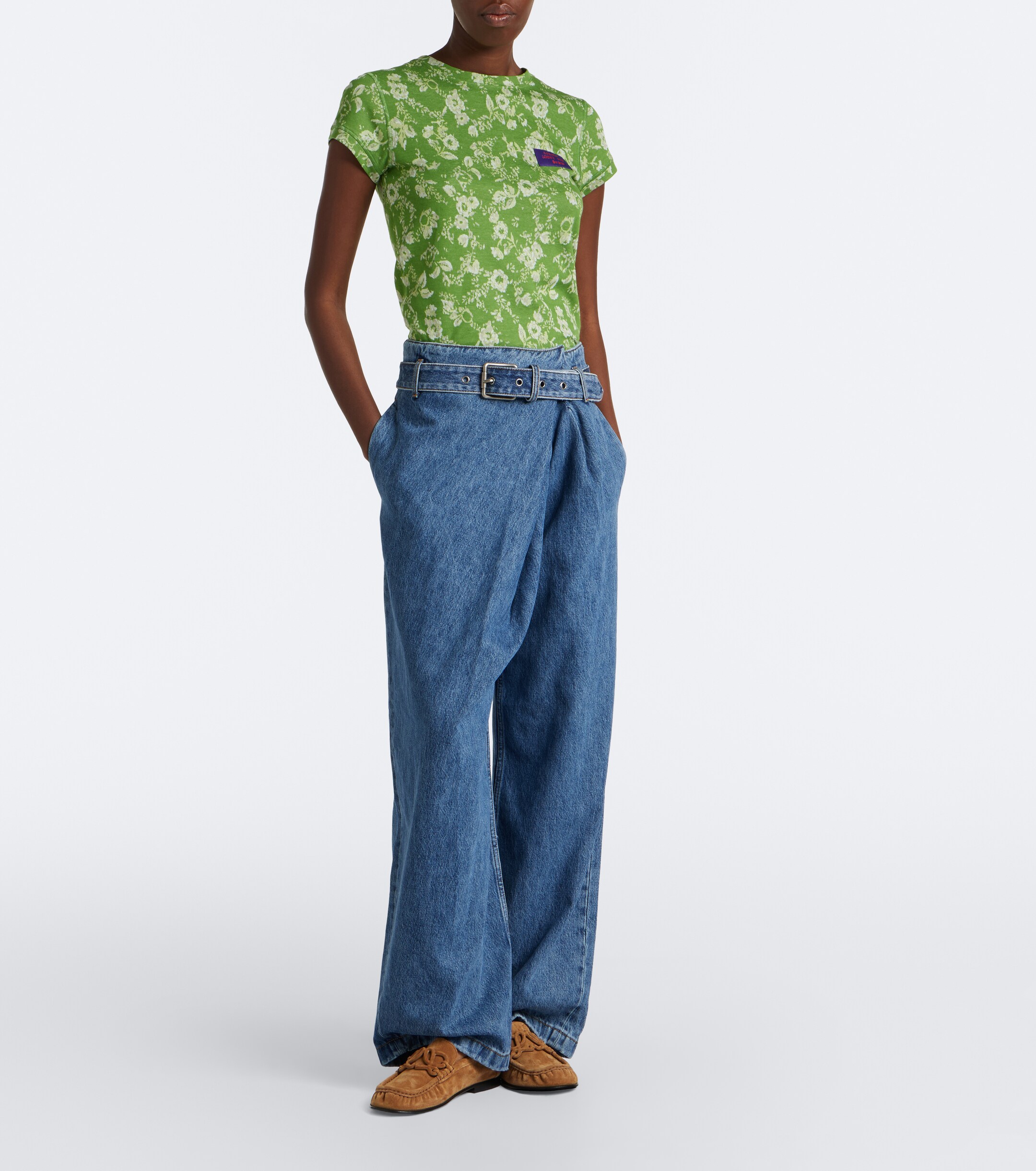 Loewe Loewe Draped wide-leg jeans