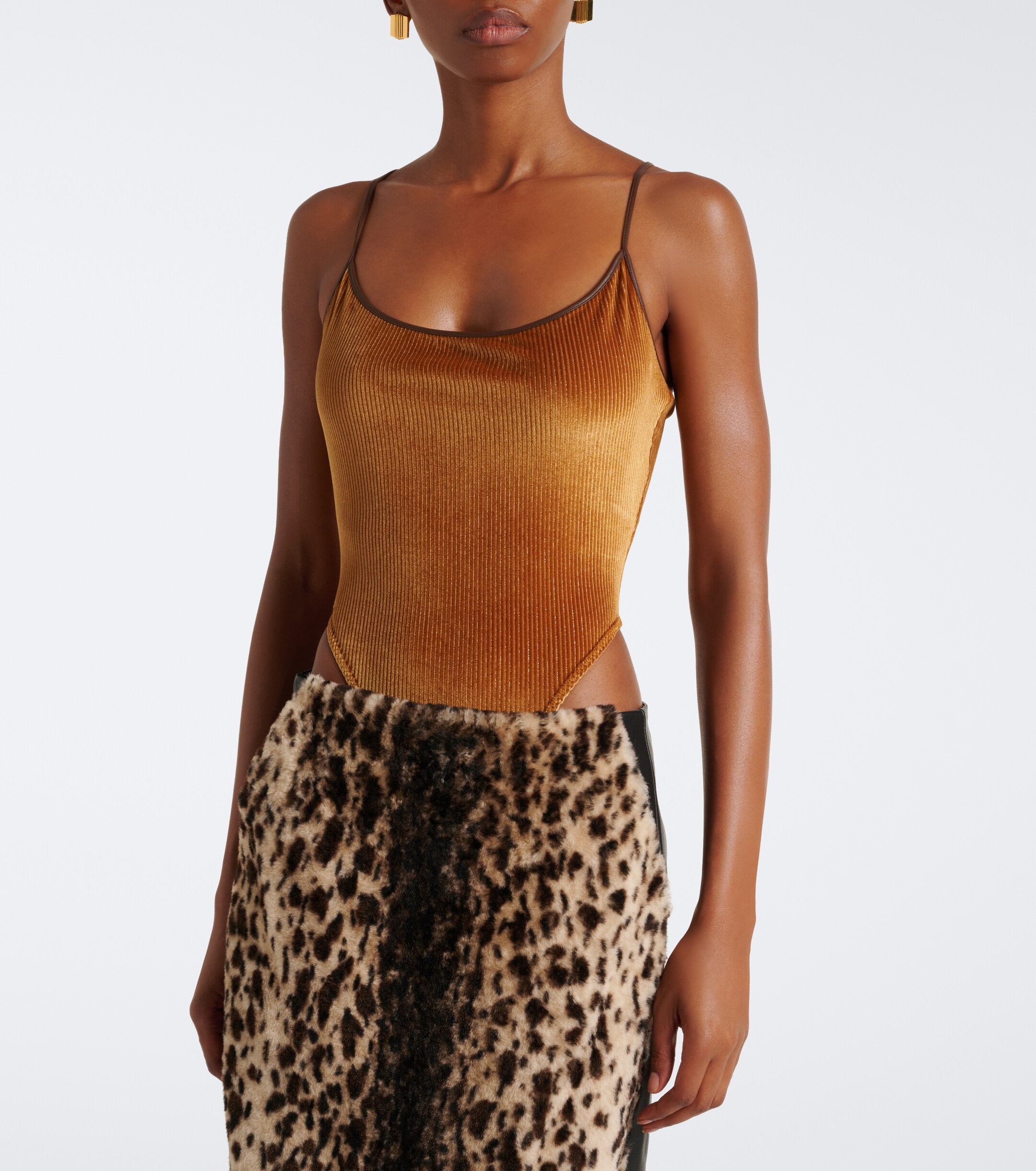 Jacques Wei Jacques Wei Corduroy bodysuit