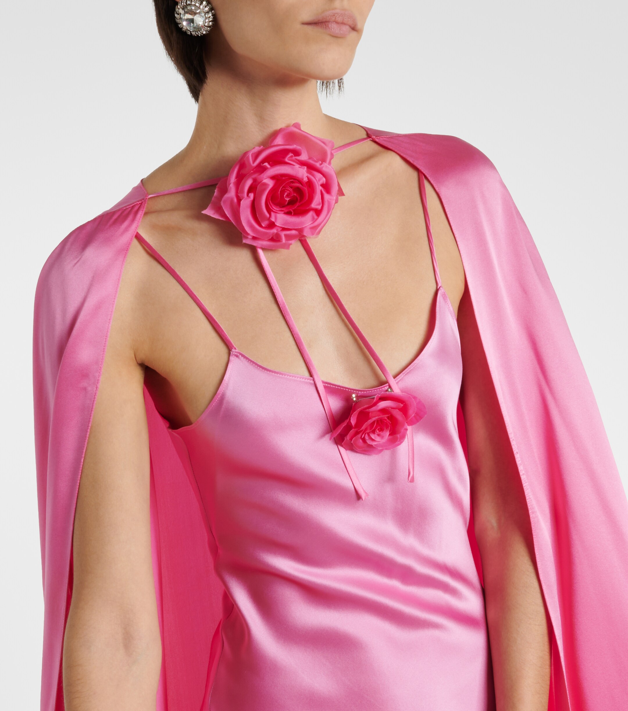 Rodarte Caped silk gown