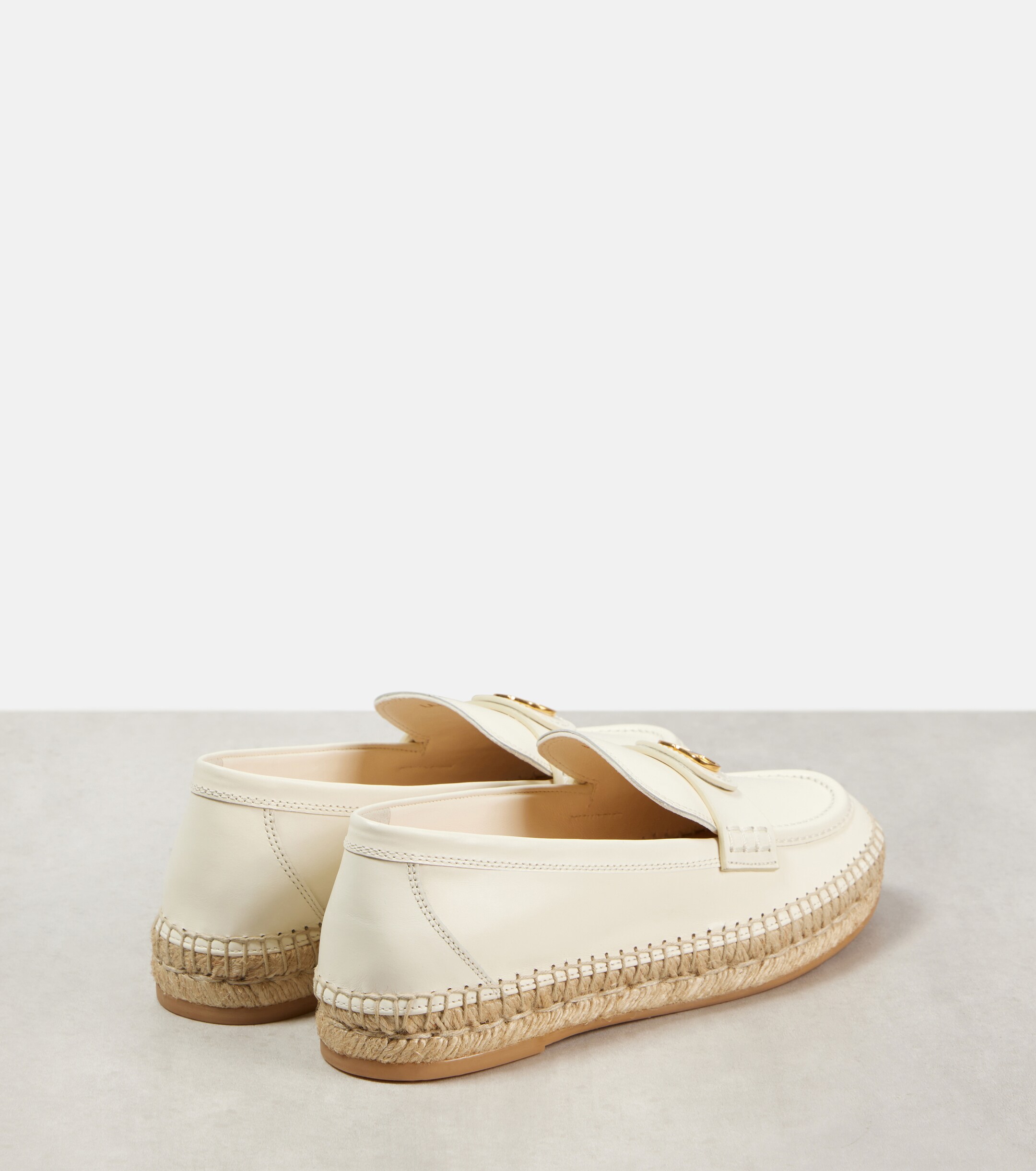 Valentino Garavani VLogo Signature leather espadrilles