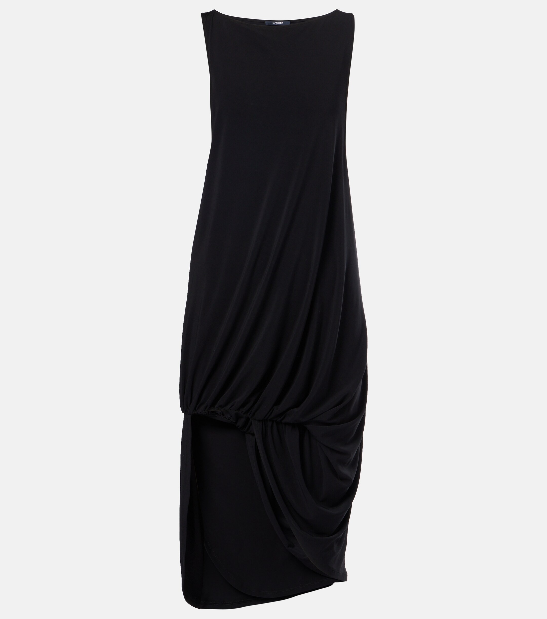 Jacquemus Peplo draped jersey midi dress