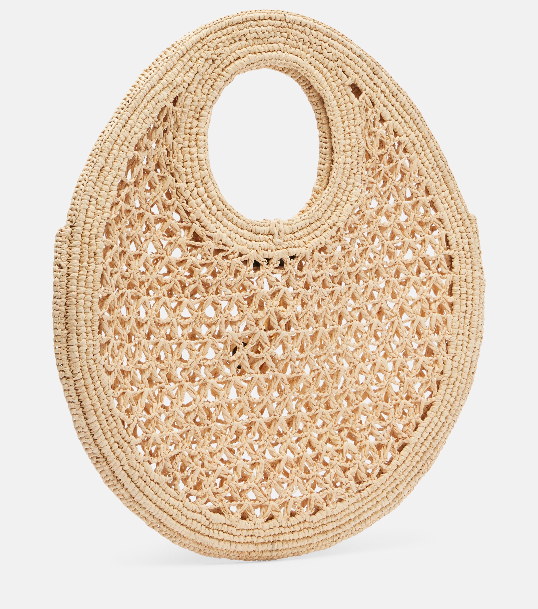 Jacquemus Spiaggia Small raffia basket bag
