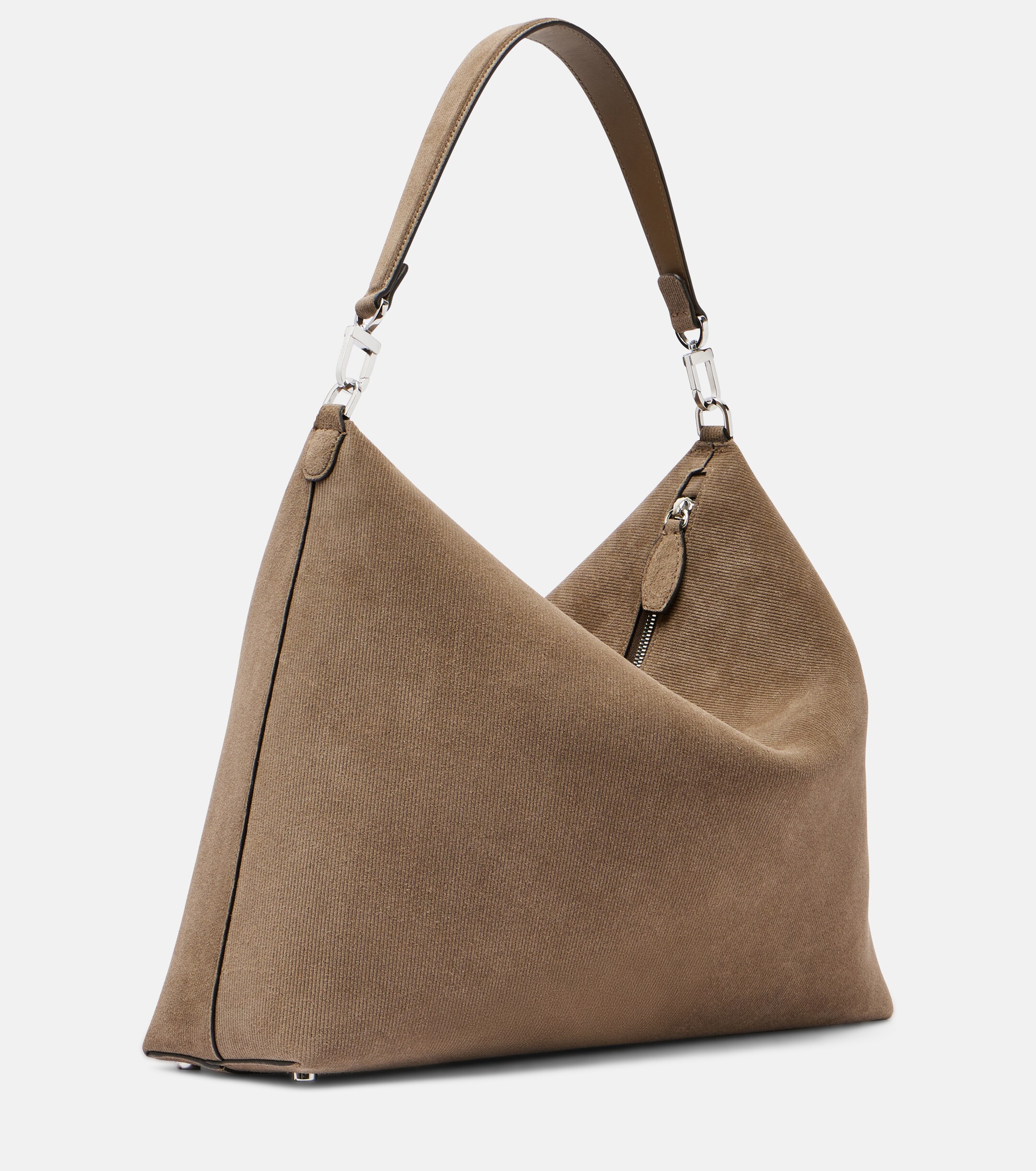TOTEME Bevel Medium suede shoulder bag