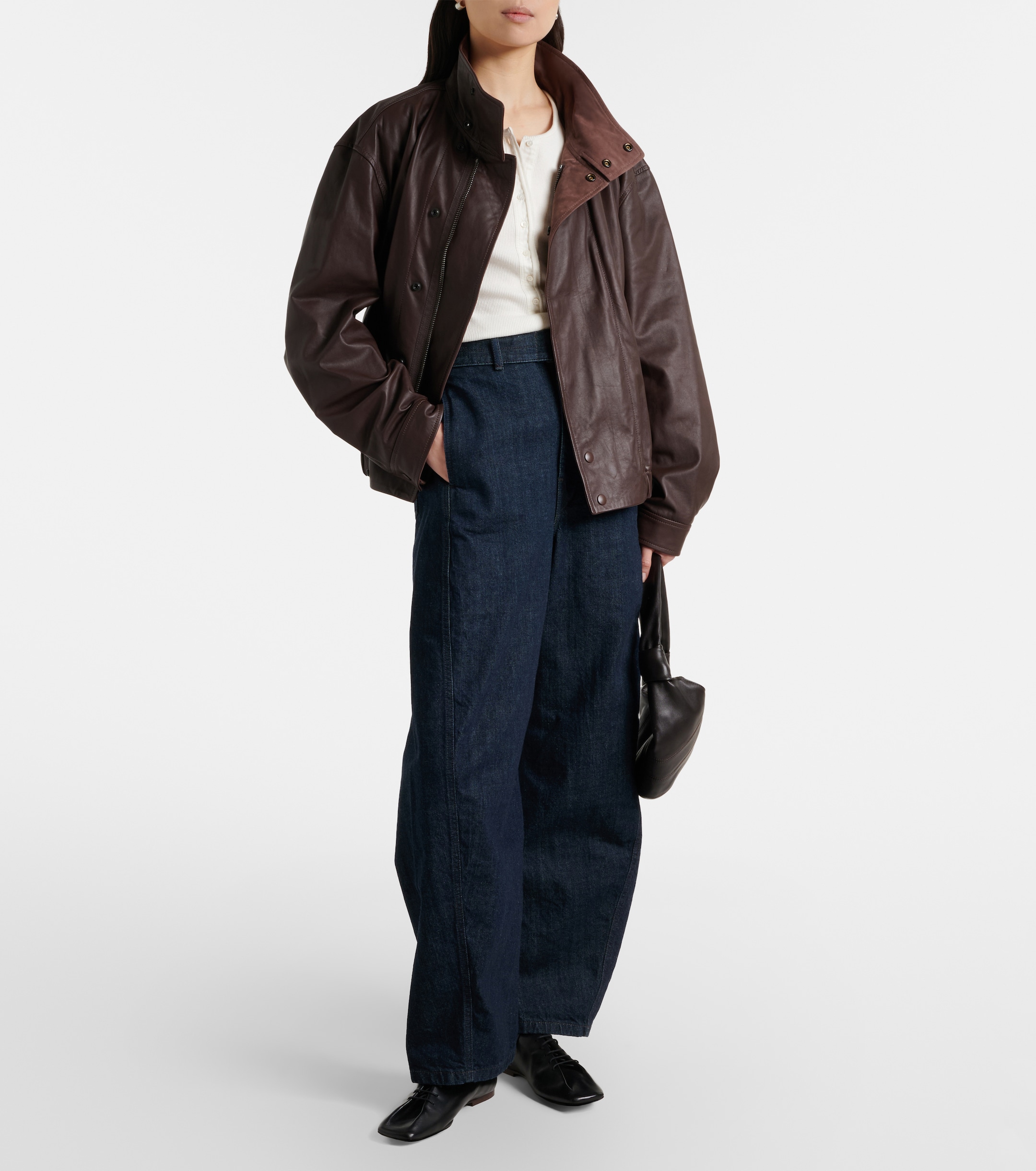 Lemaire - Leather blouson jacket | Plush Lemaire - Leather blouson jacket | Plush