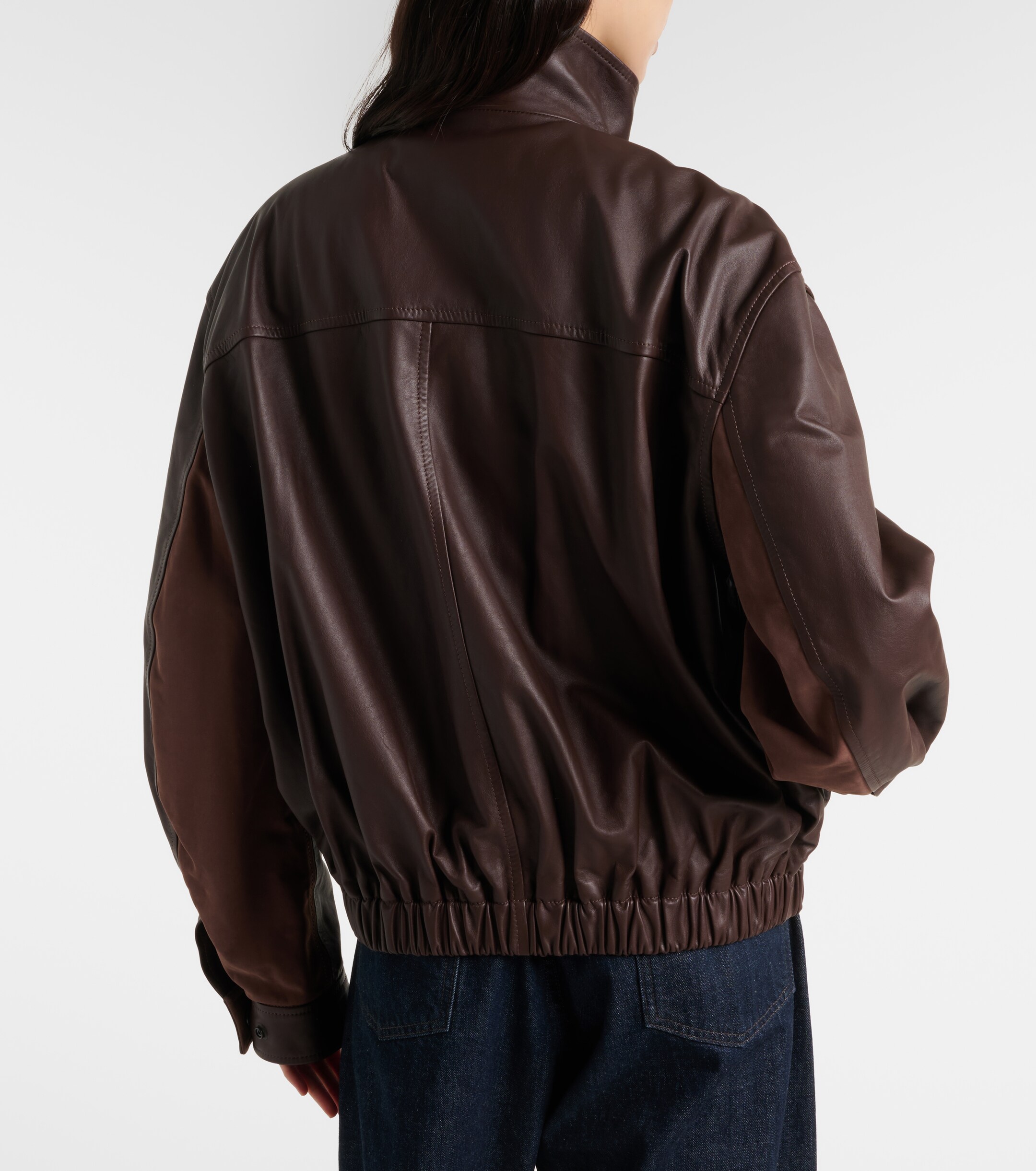 Lemaire - Leather blouson jacket | Plush