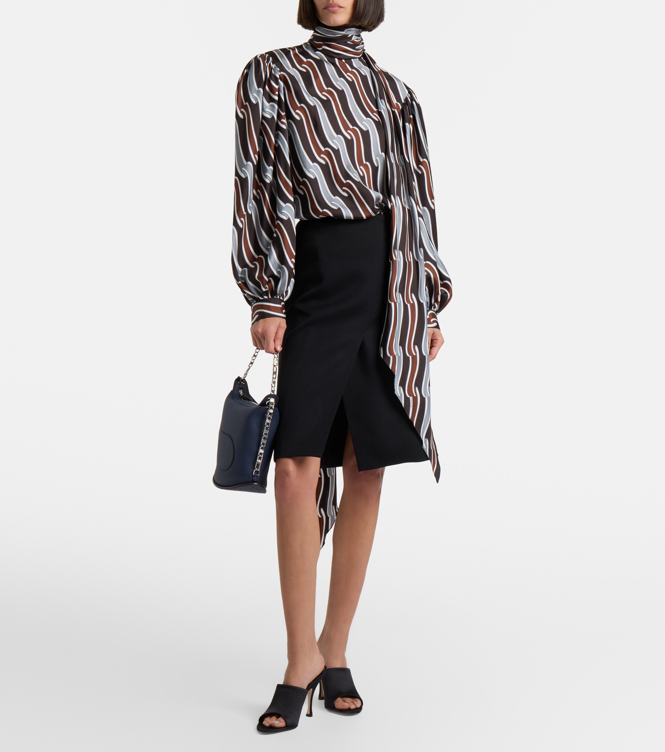 Delvaux Pin Twist Medium leather crossbody bag thumbnail
