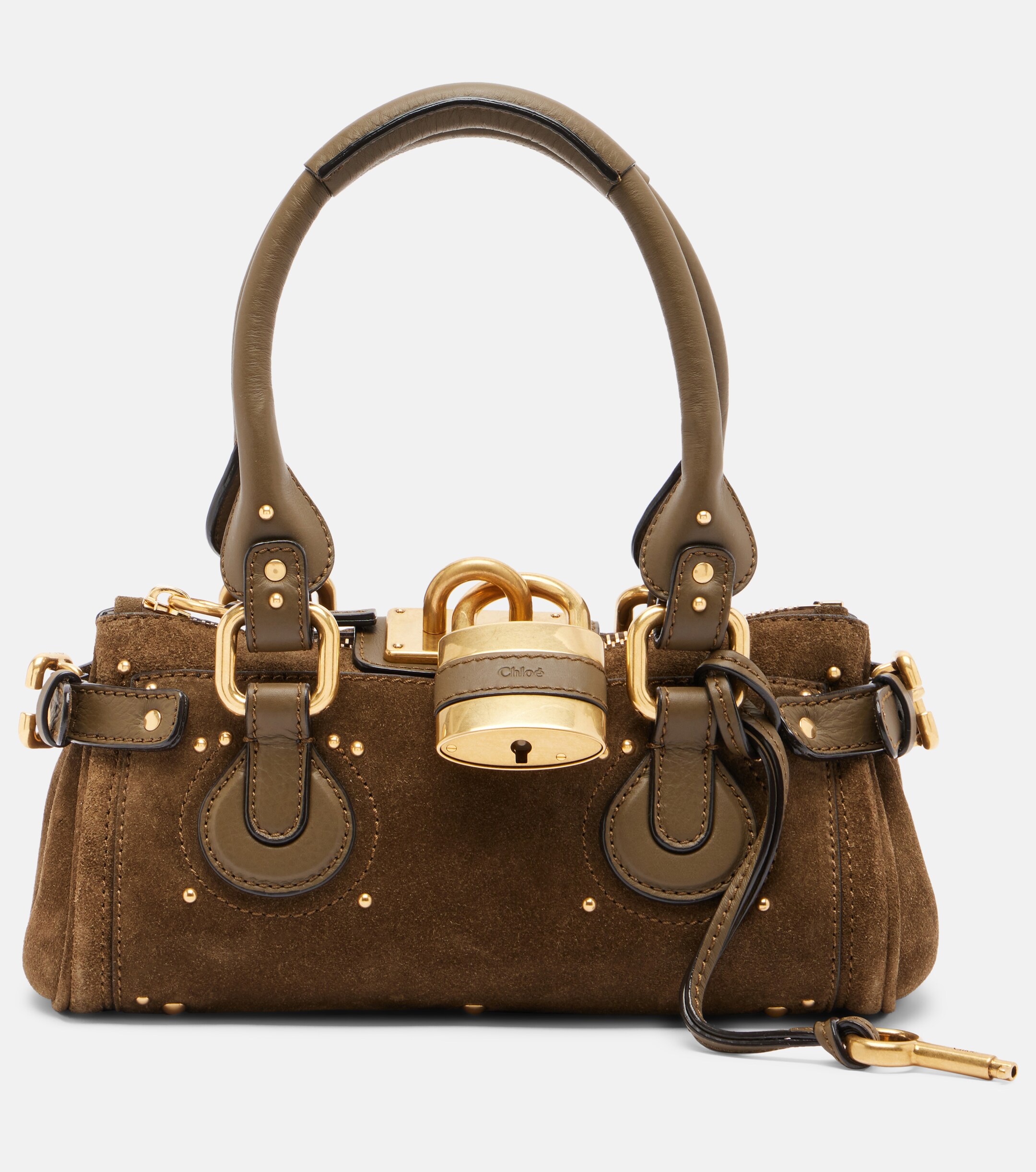 Chloé Paddington Small suede shoulder bag