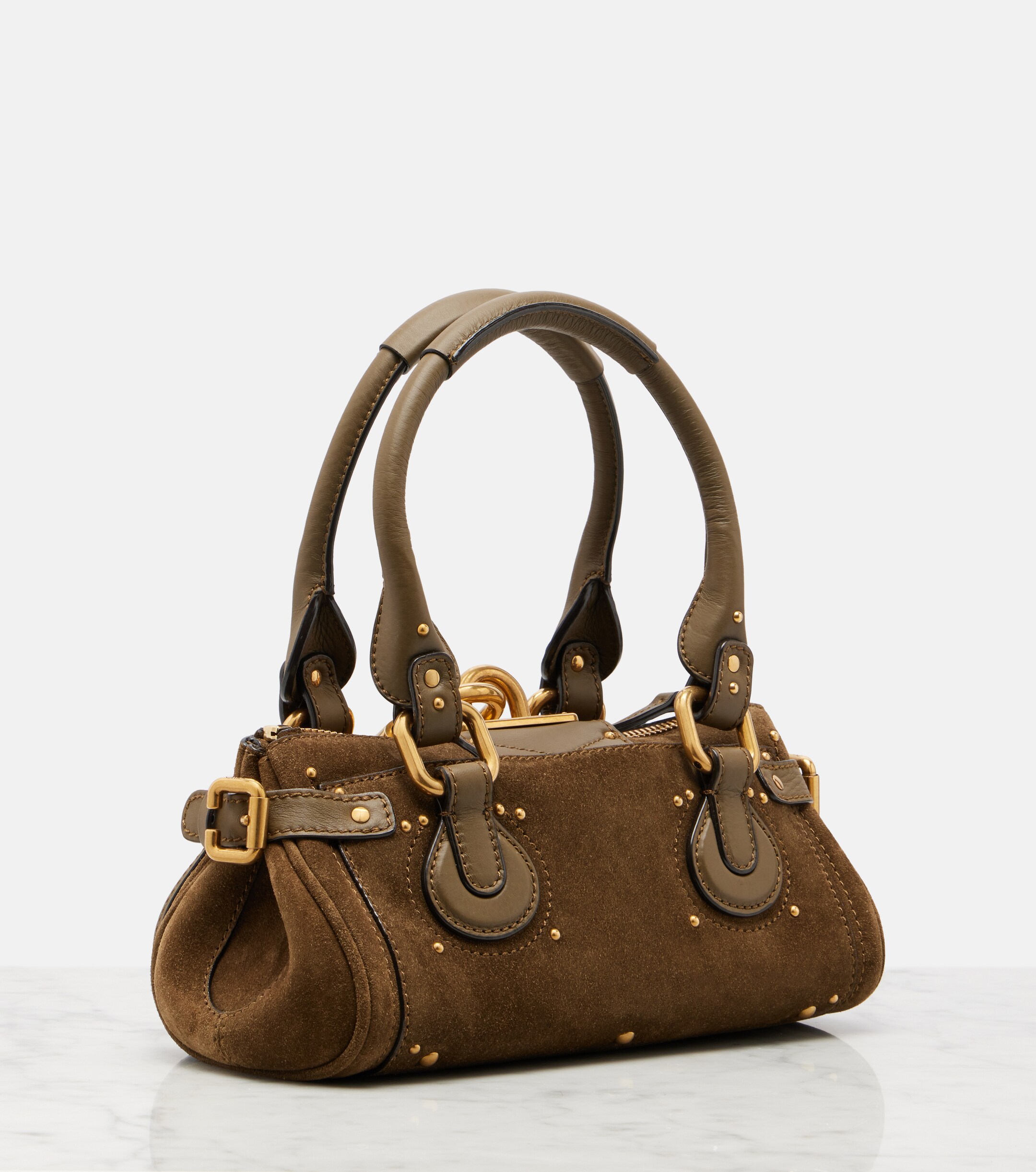 Chloé Paddington Small suede shoulder bag