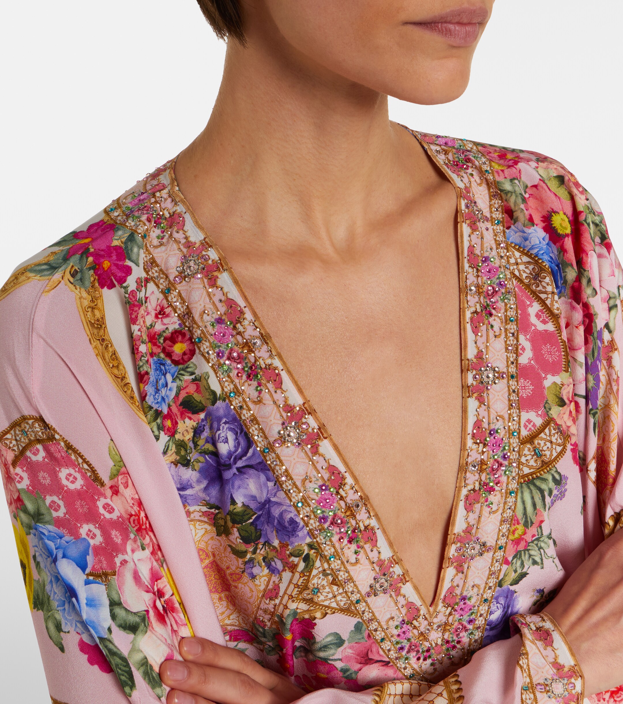 Camilla Camilla Floral silk kaftan