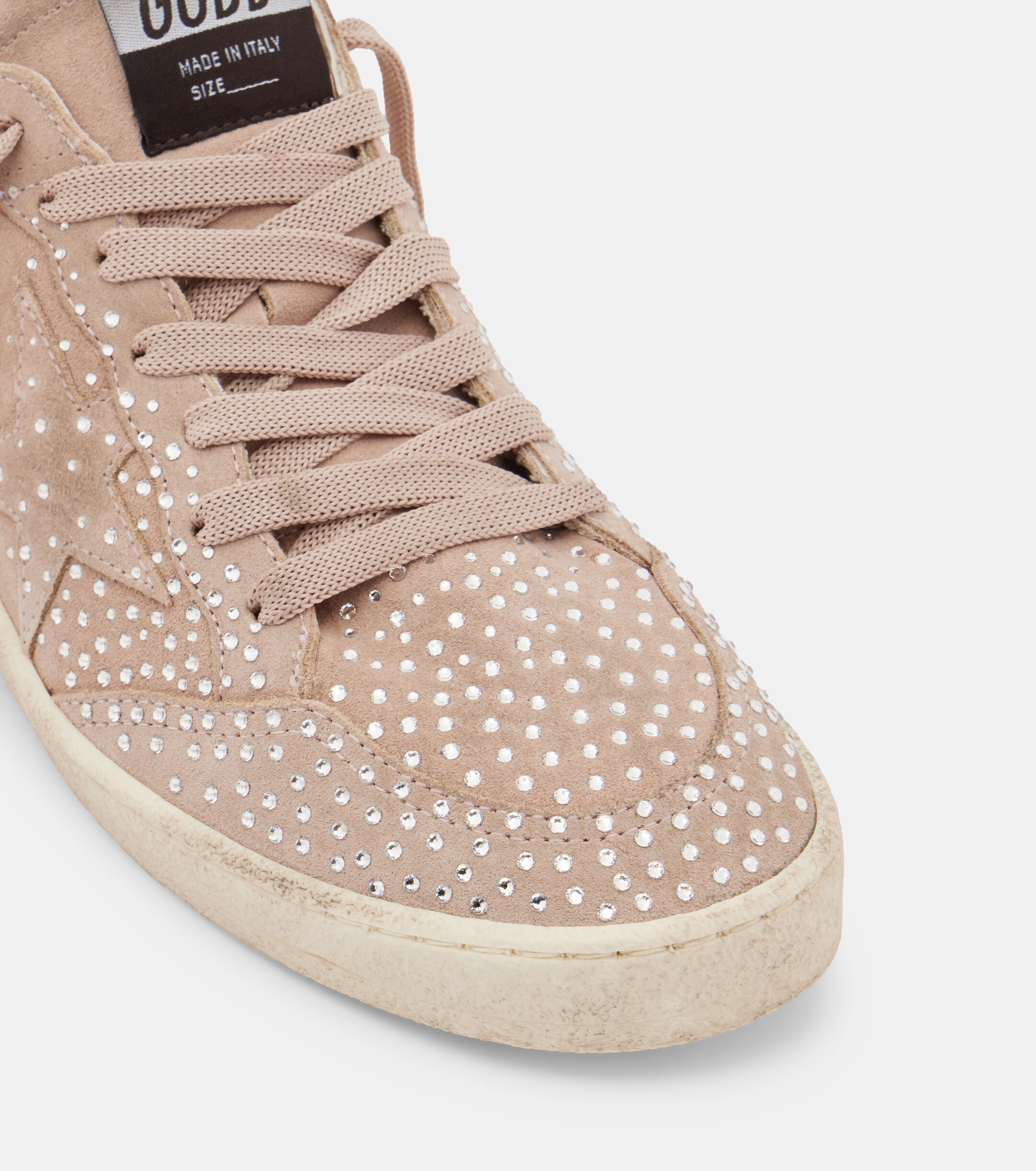 Golden Goose Golden Goose Ball Star embellished suede sneakers
