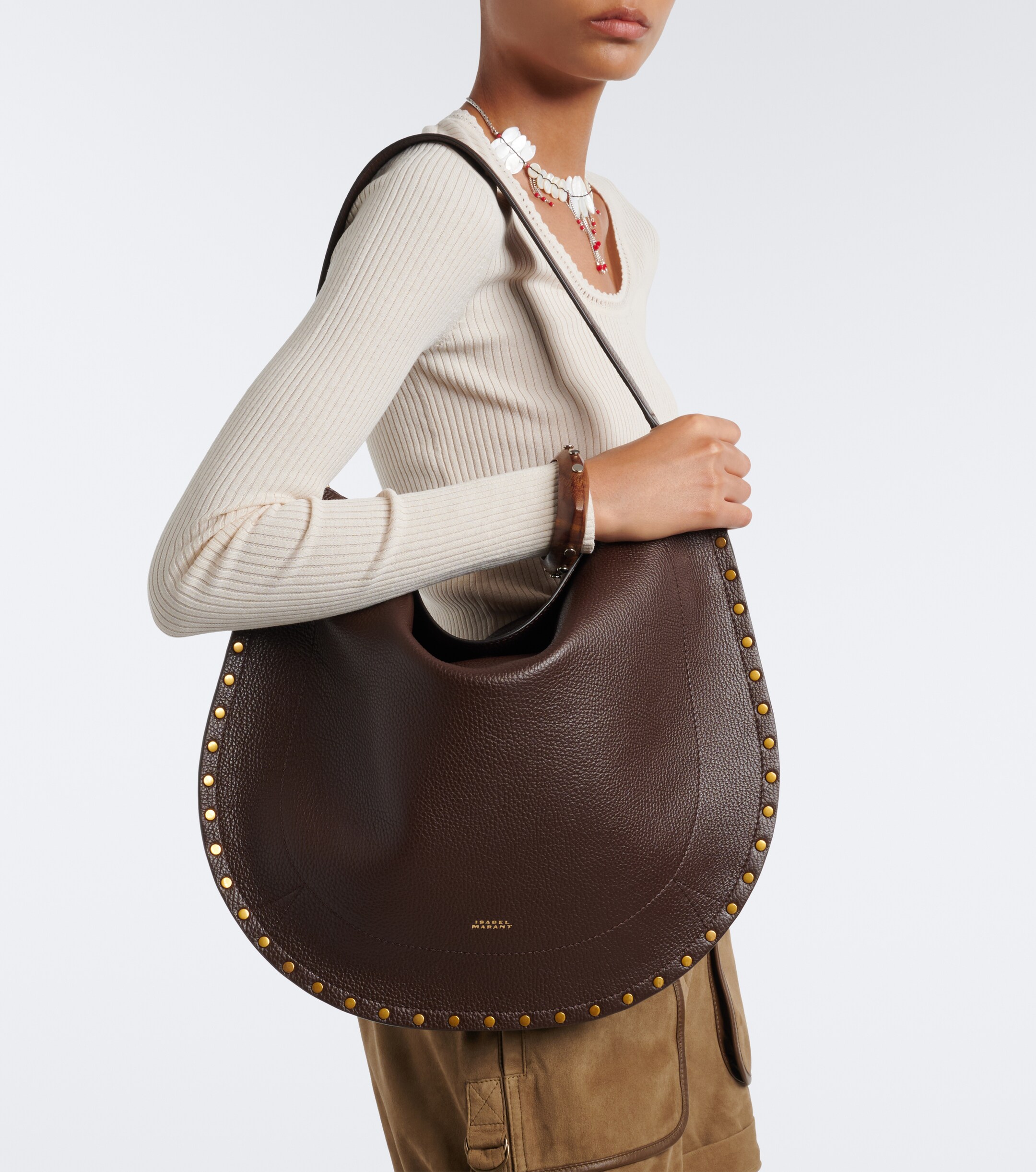 Isabel Marant Oskan Large leather shoulder bag