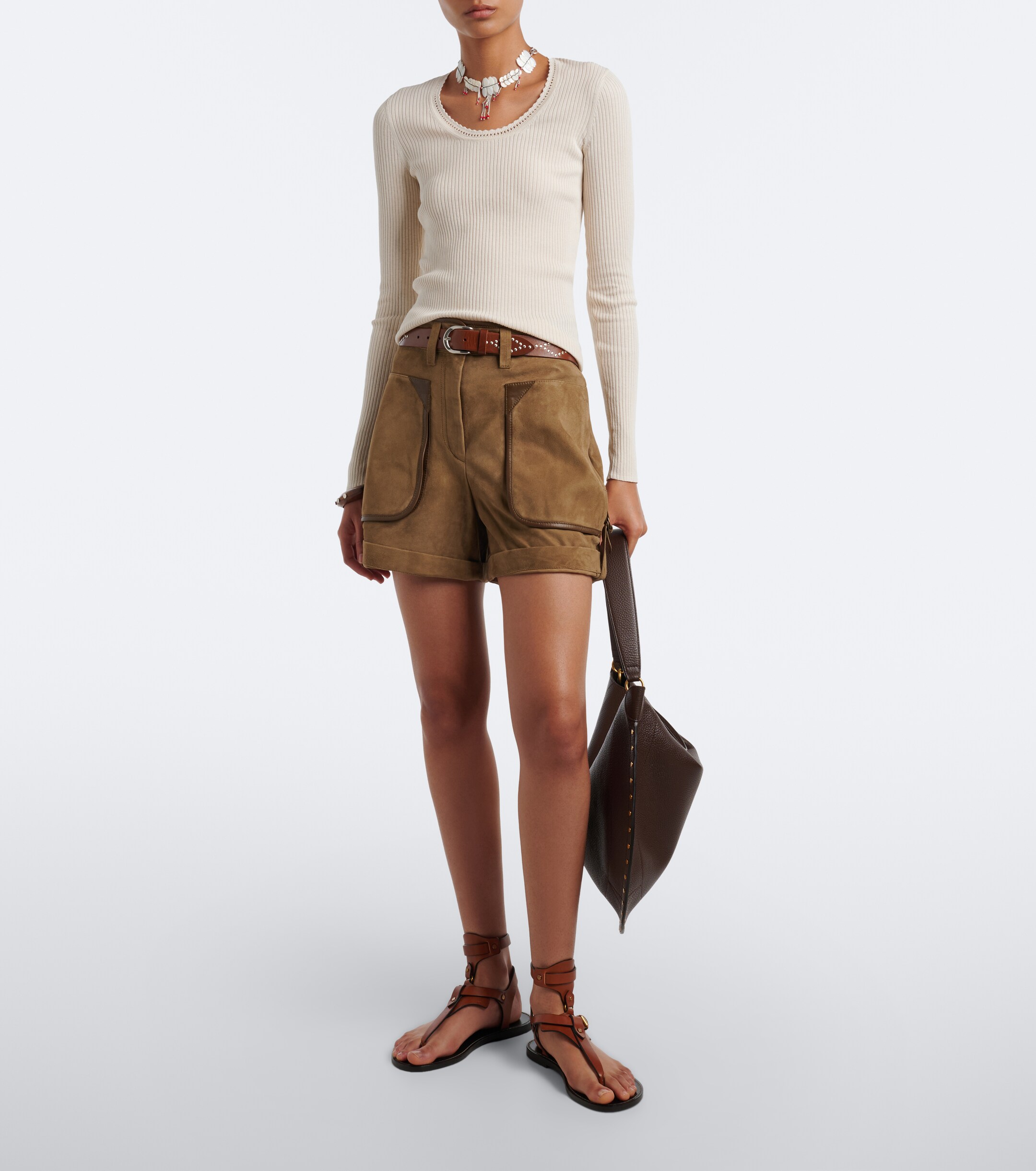 Isabel Marant Oskan Large leather shoulder bag