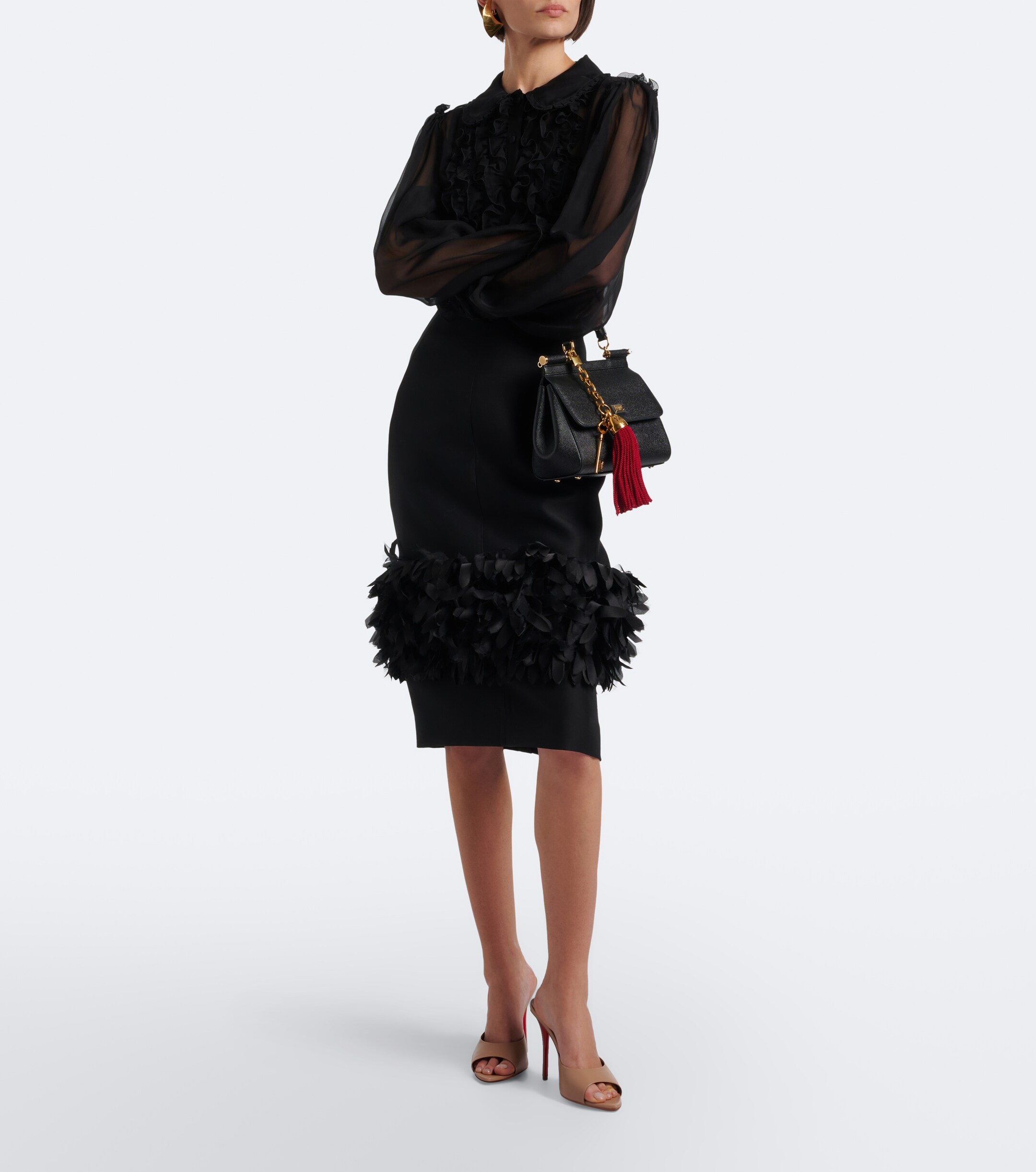 CHRISTIAN LOUBOUTIN Christian Louboutin Miss Z leather mules