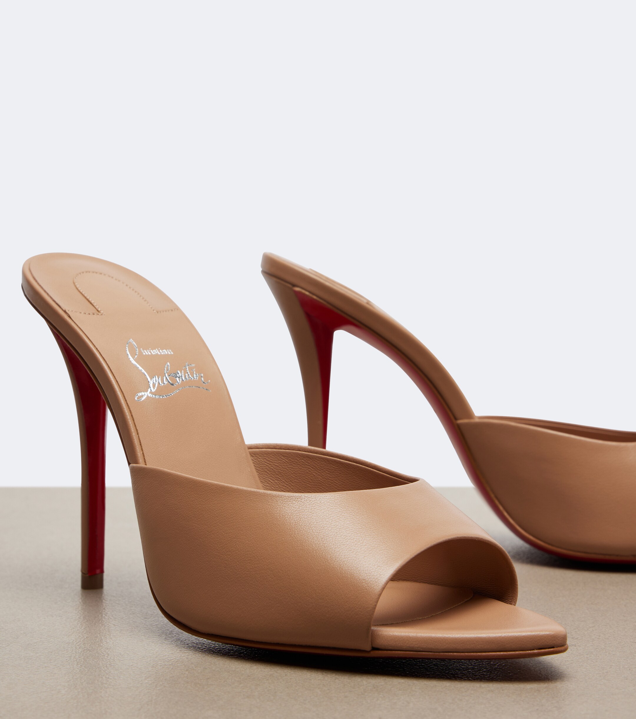 CHRISTIAN LOUBOUTIN Christian Louboutin Miss Z leather mules