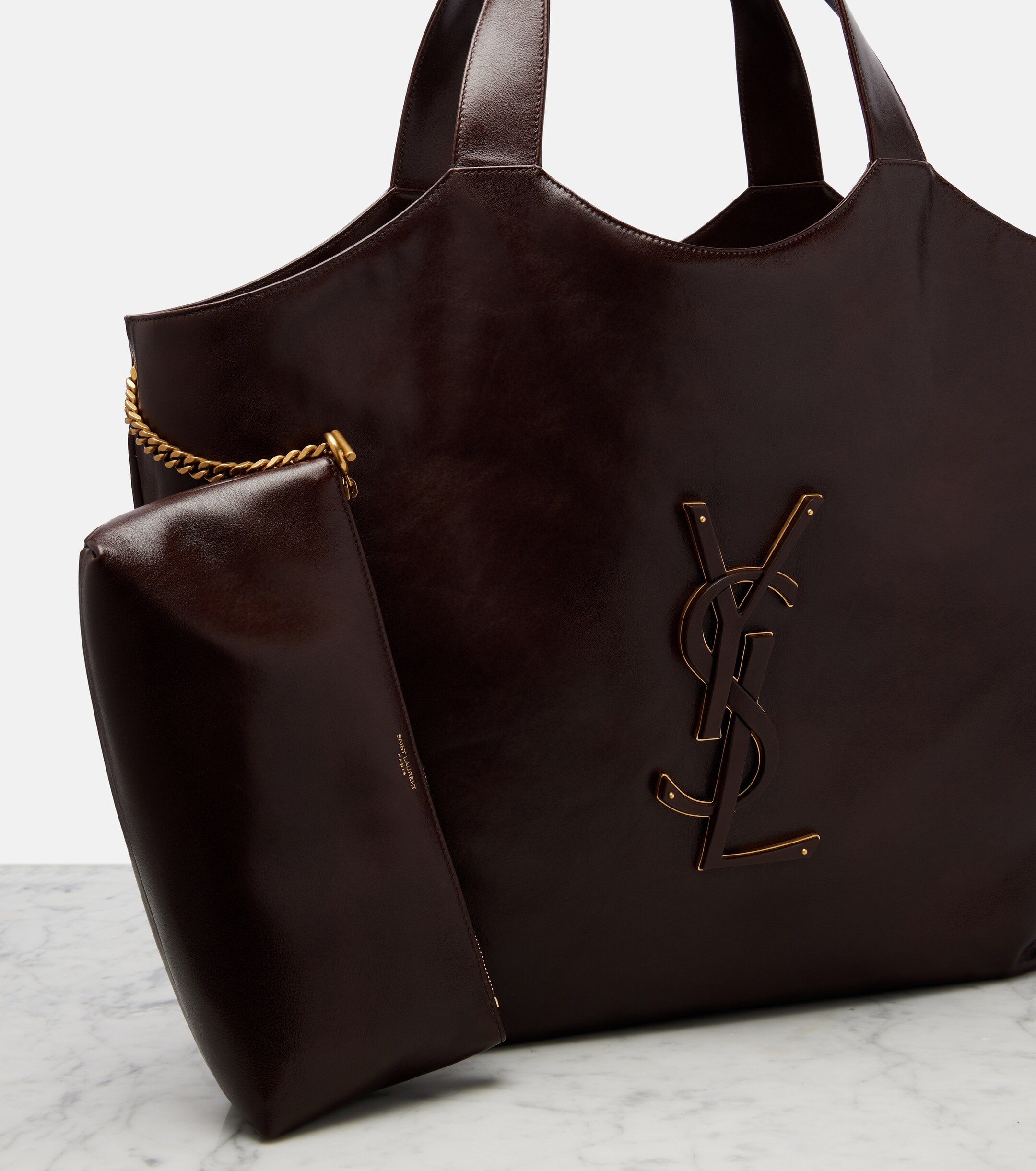 Saint Laurent Icare Maxi leather tote bag