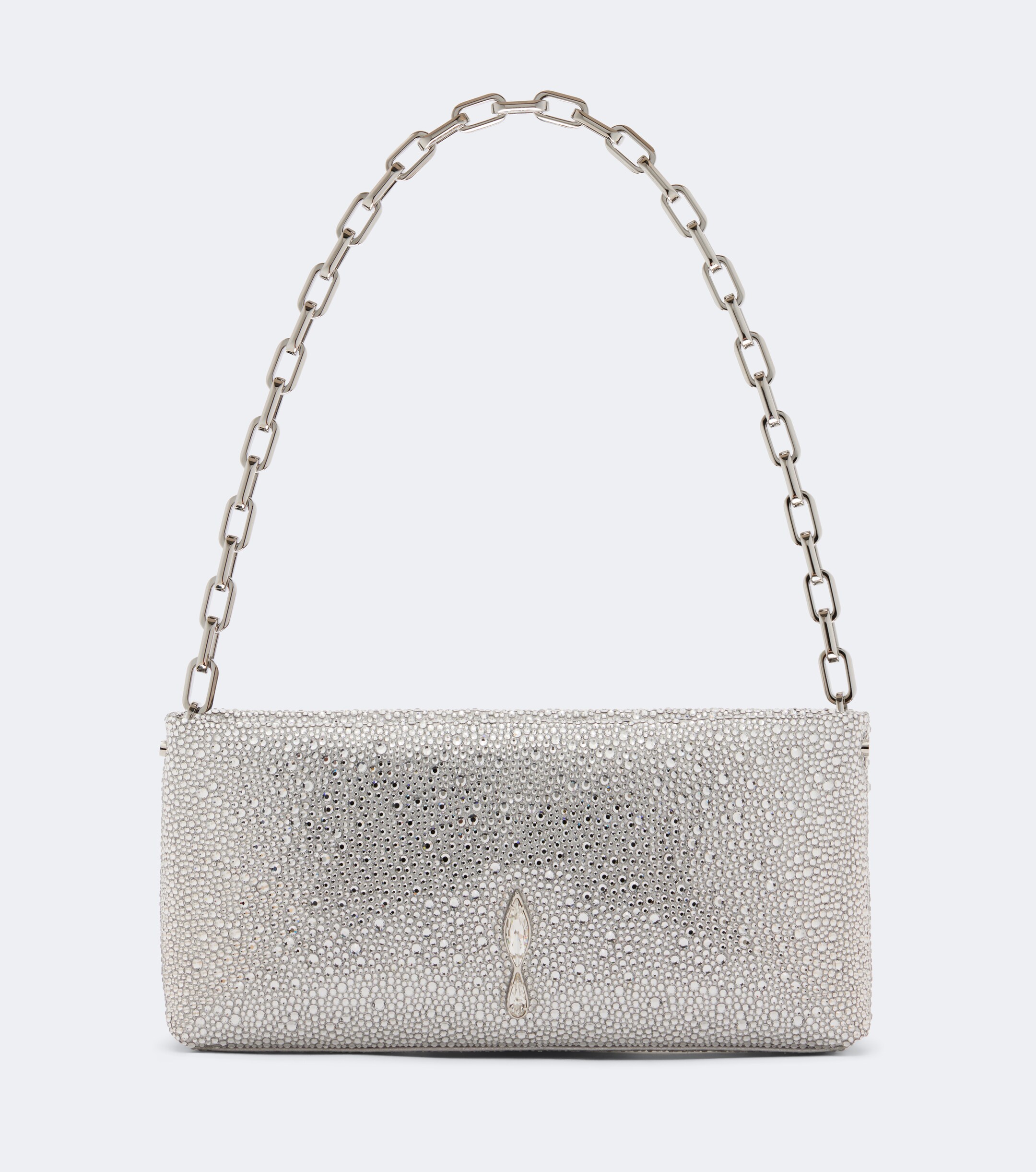 CHRISTIAN LOUBOUTIN Maykimay Small embellished satin clutch