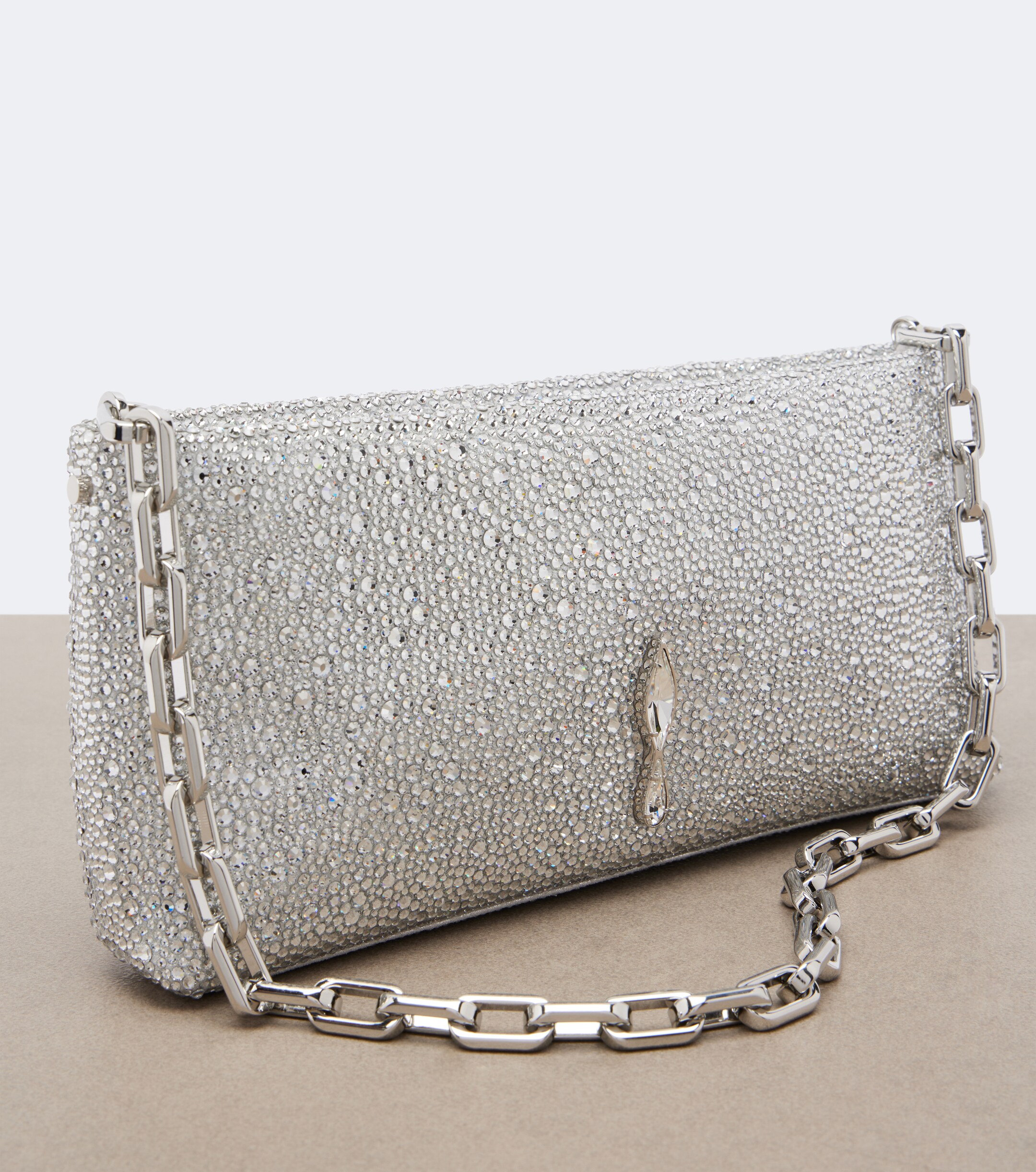 CHRISTIAN LOUBOUTIN Maykimay Small embellished satin clutch