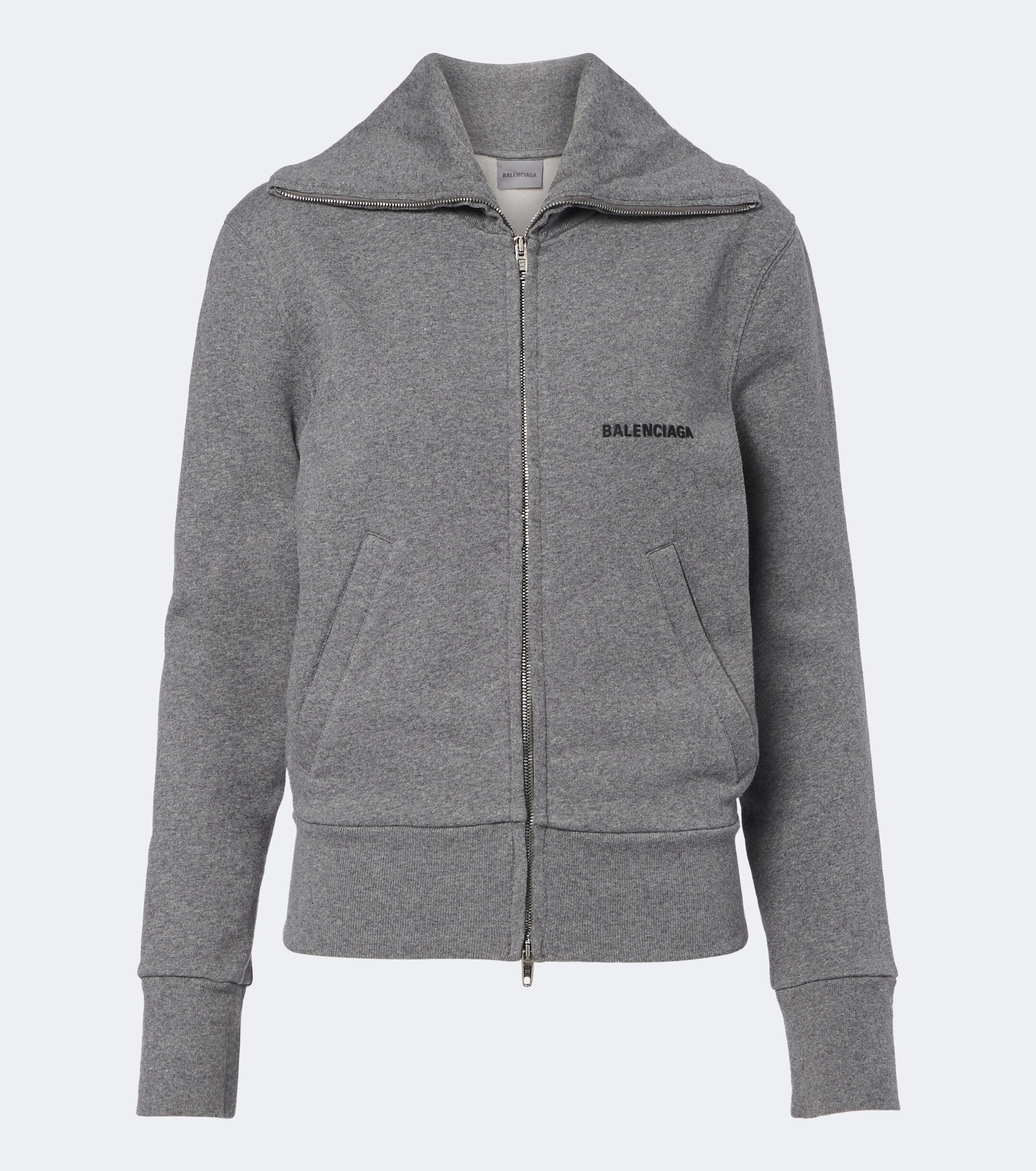 Balenciaga Balenciaga Logo cotton zip-up sweatshirt