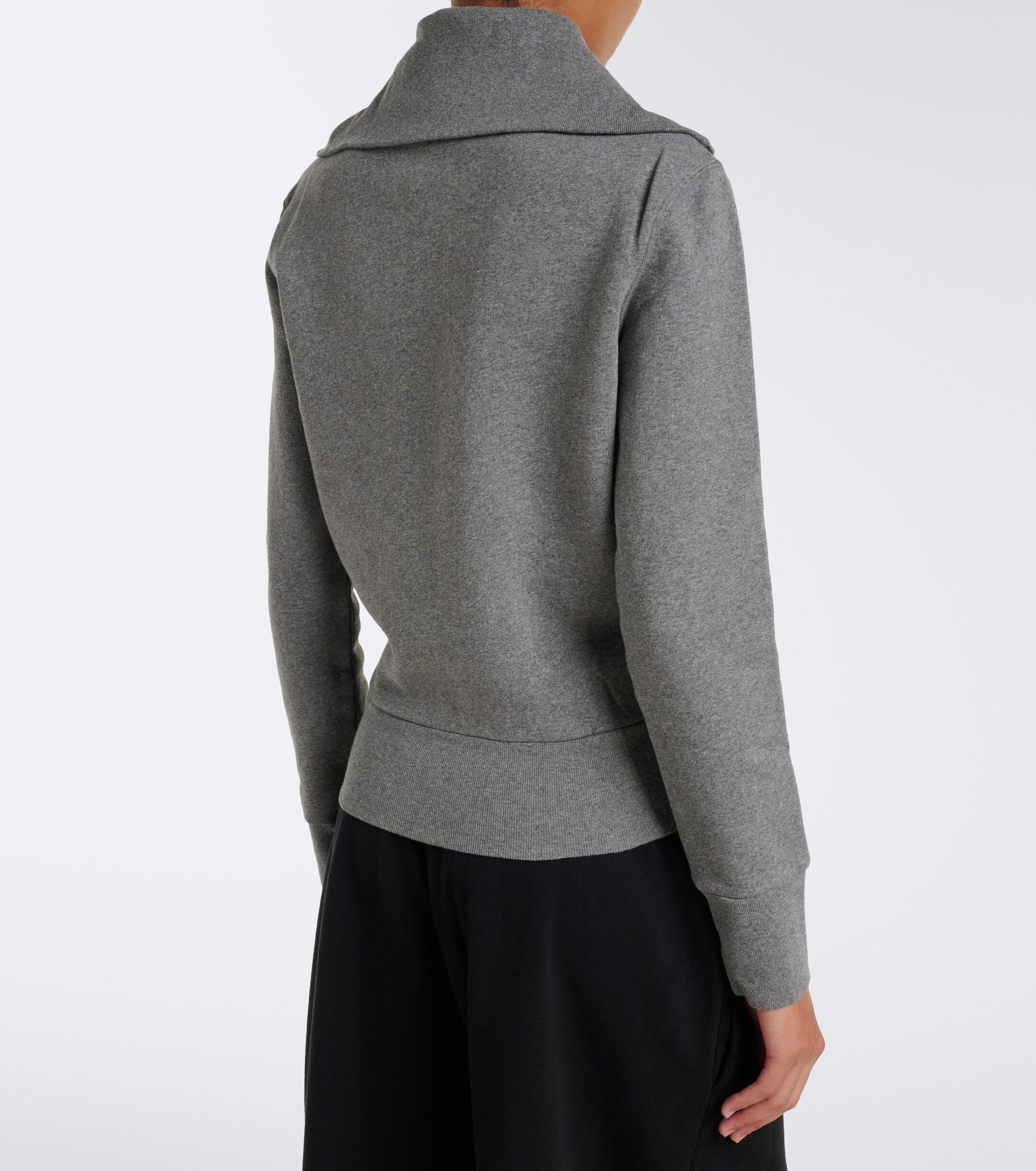 Balenciaga Balenciaga Logo cotton zip-up sweatshirt