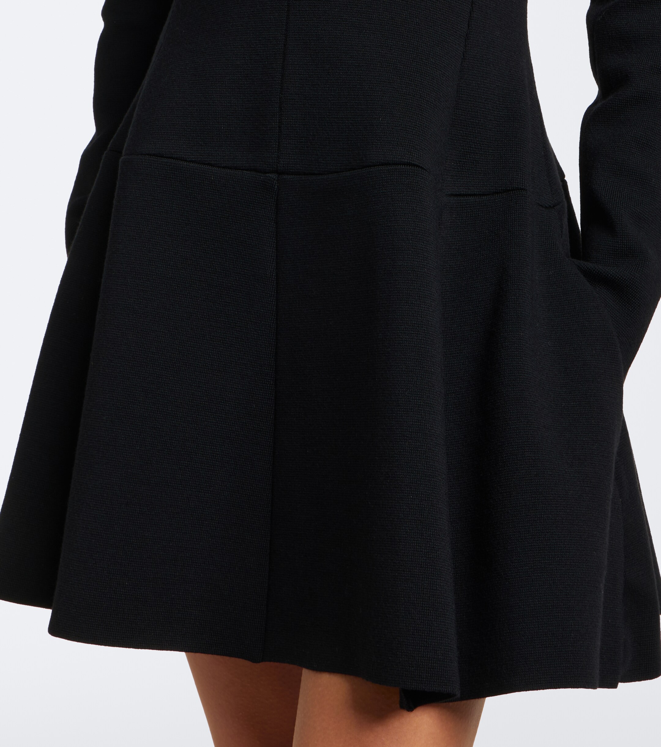TOTEME Toteme Pleated wool-blend minidress