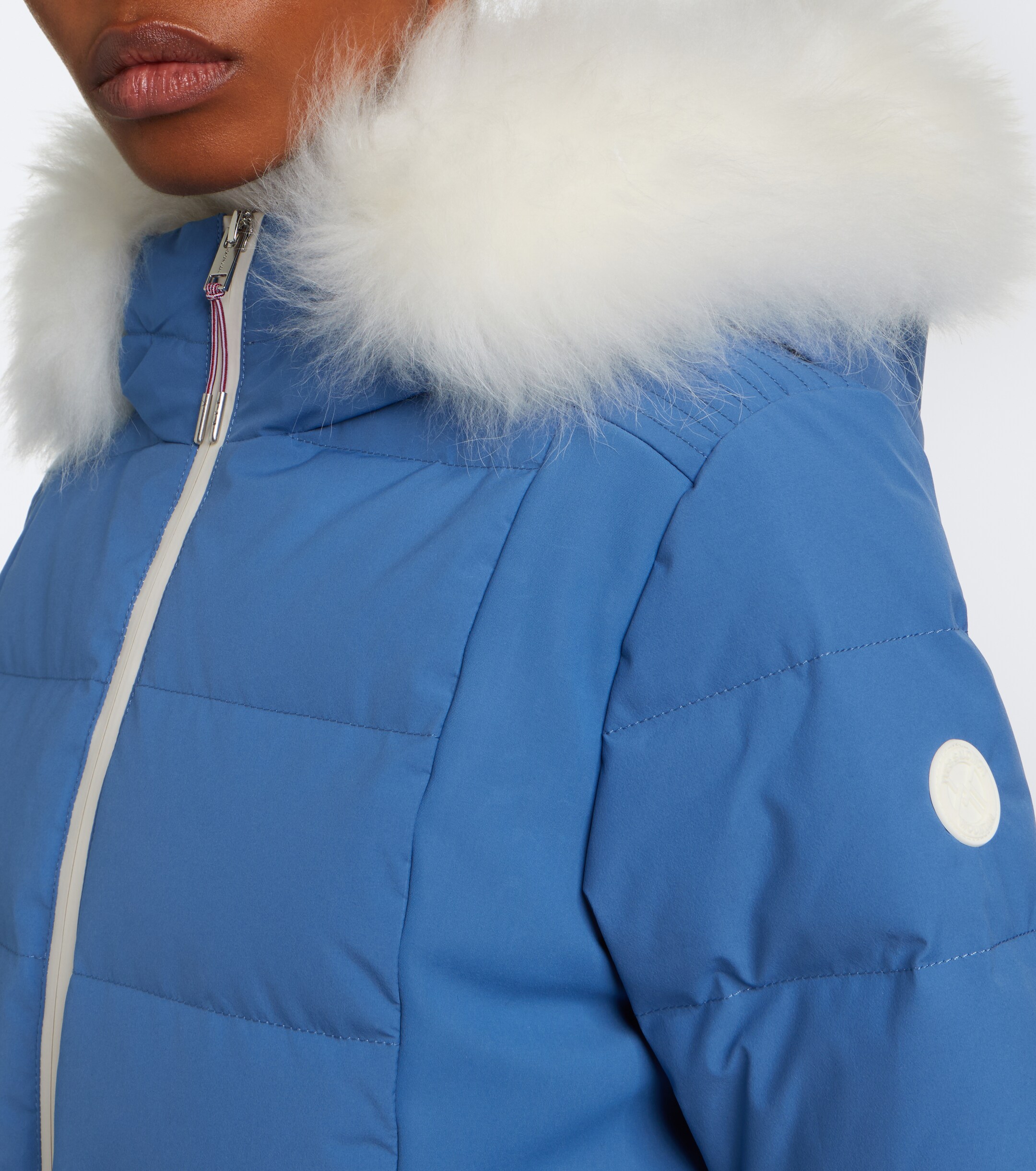Yves Salomon Yves Salomon Belted shearling-trimmed ski jacket