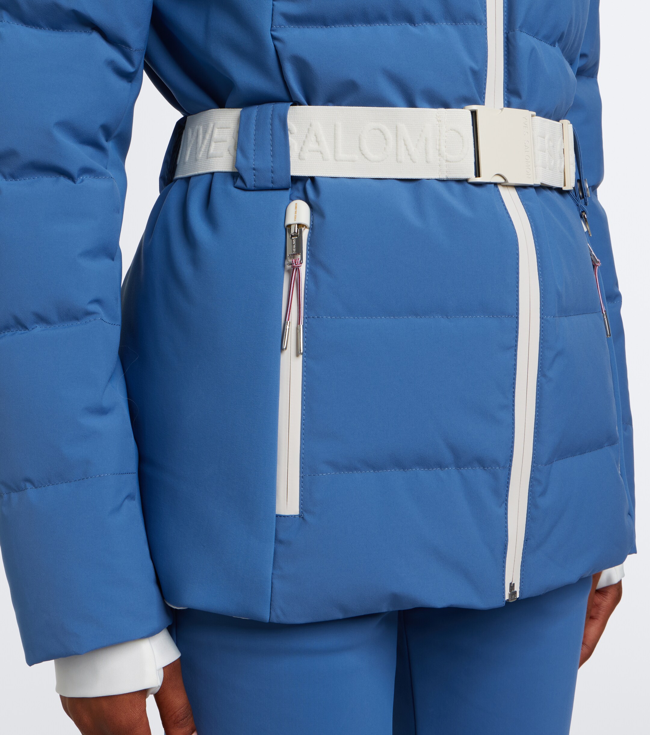 Yves Salomon Yves Salomon Belted shearling-trimmed ski jacket