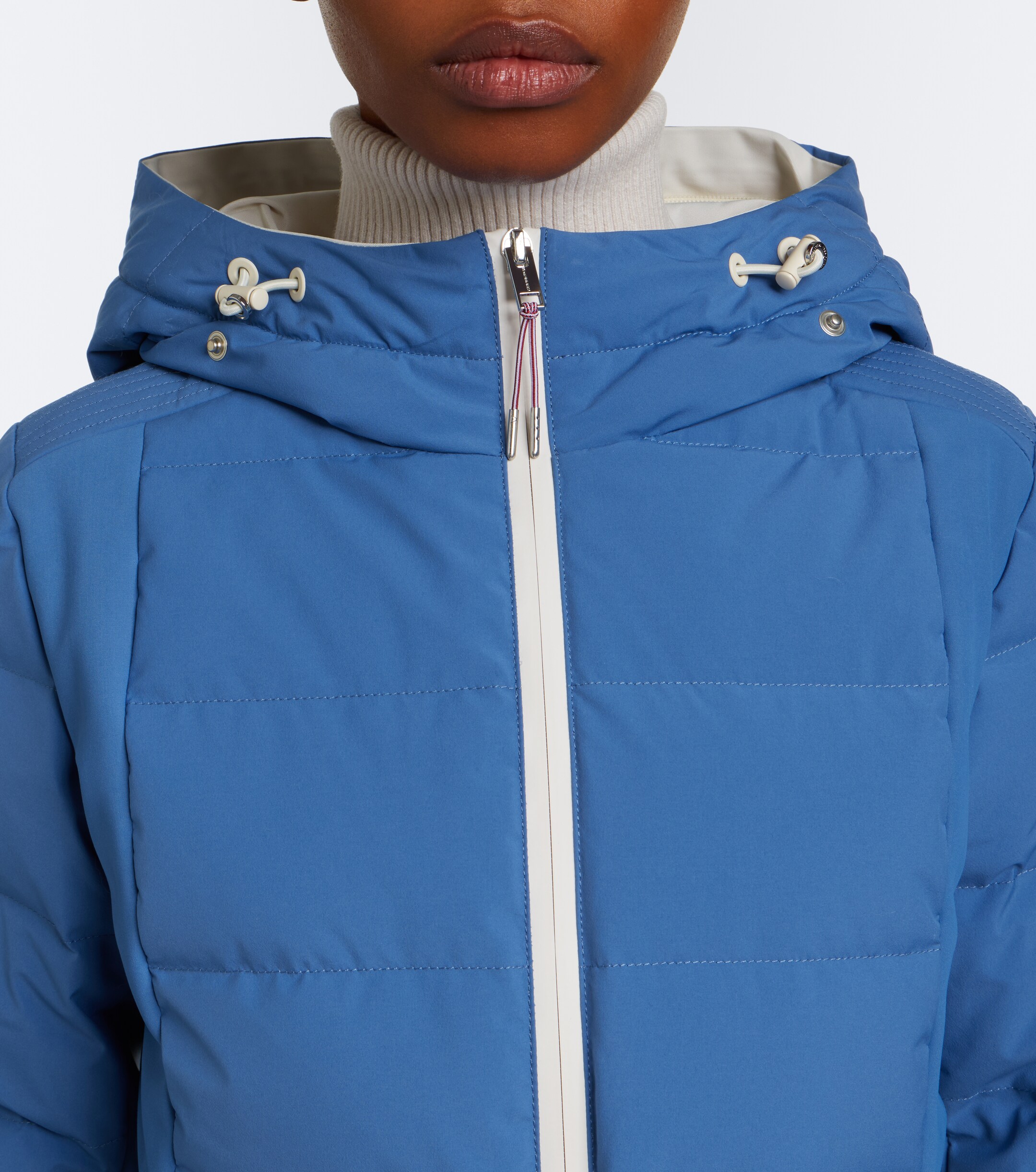 Yves Salomon Yves Salomon Belted shearling-trimmed ski jacket