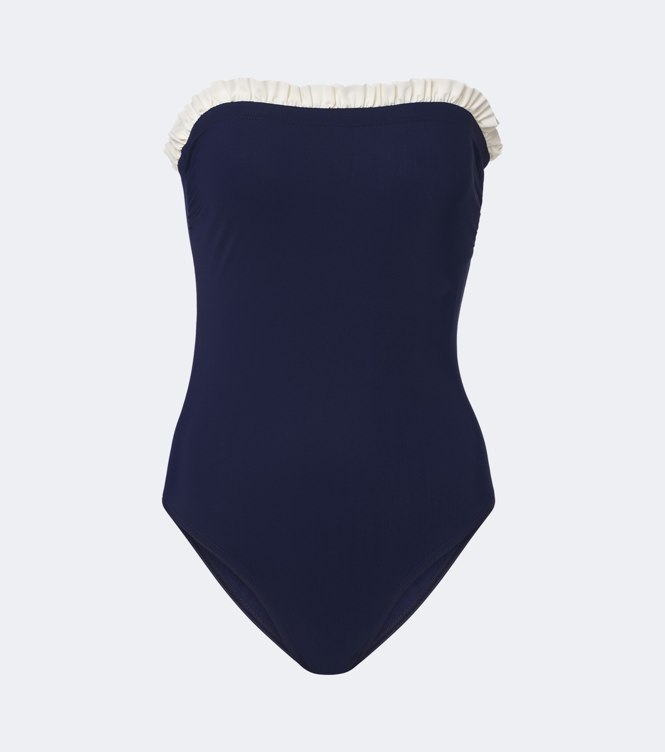 Karla Colletto Karla Colletto Basics ruffled strapless swimsuit